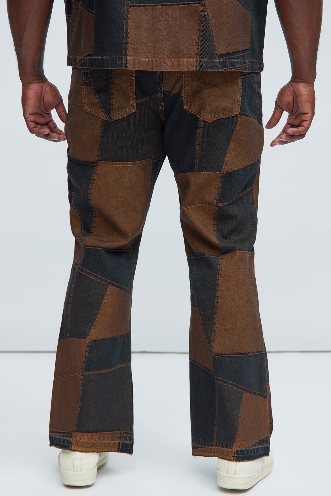 Verdugo Stacked Slim Flare Jeans - Brown/combo - Image 9
