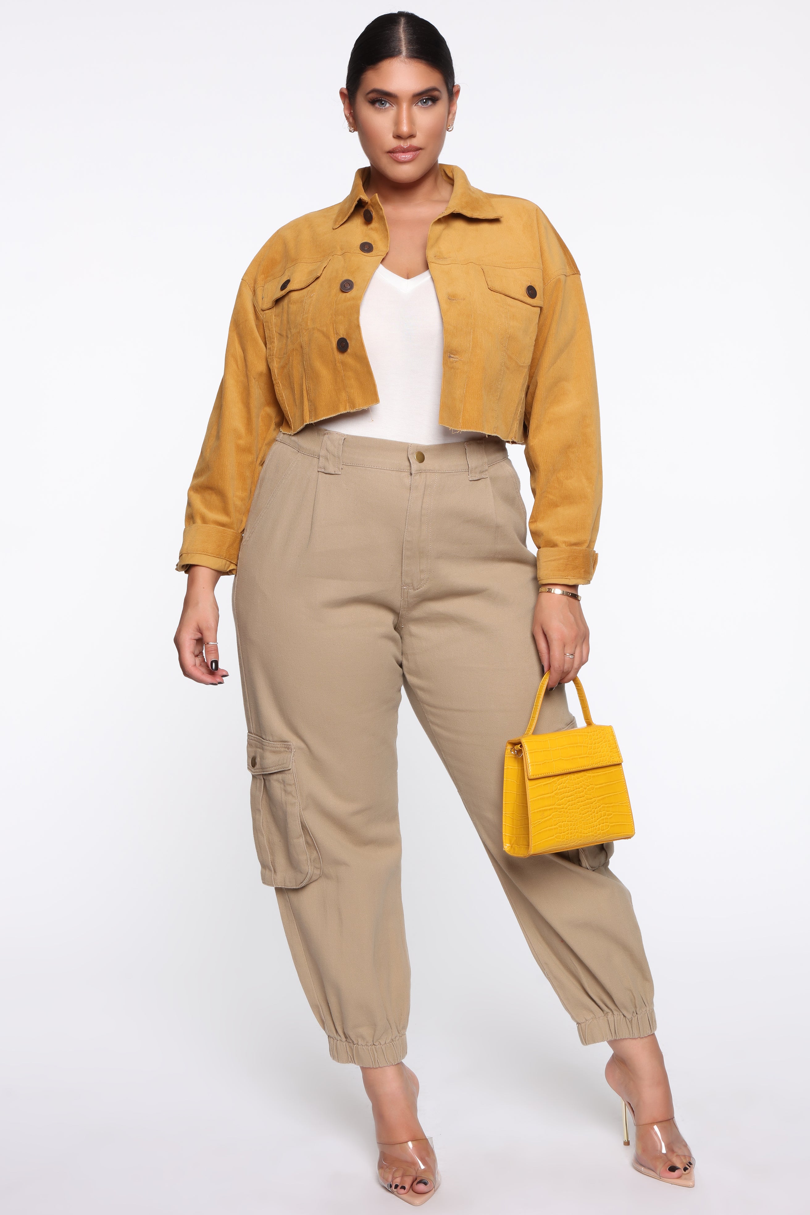 Leslie Cargo Joggers - Khaki - Image 8