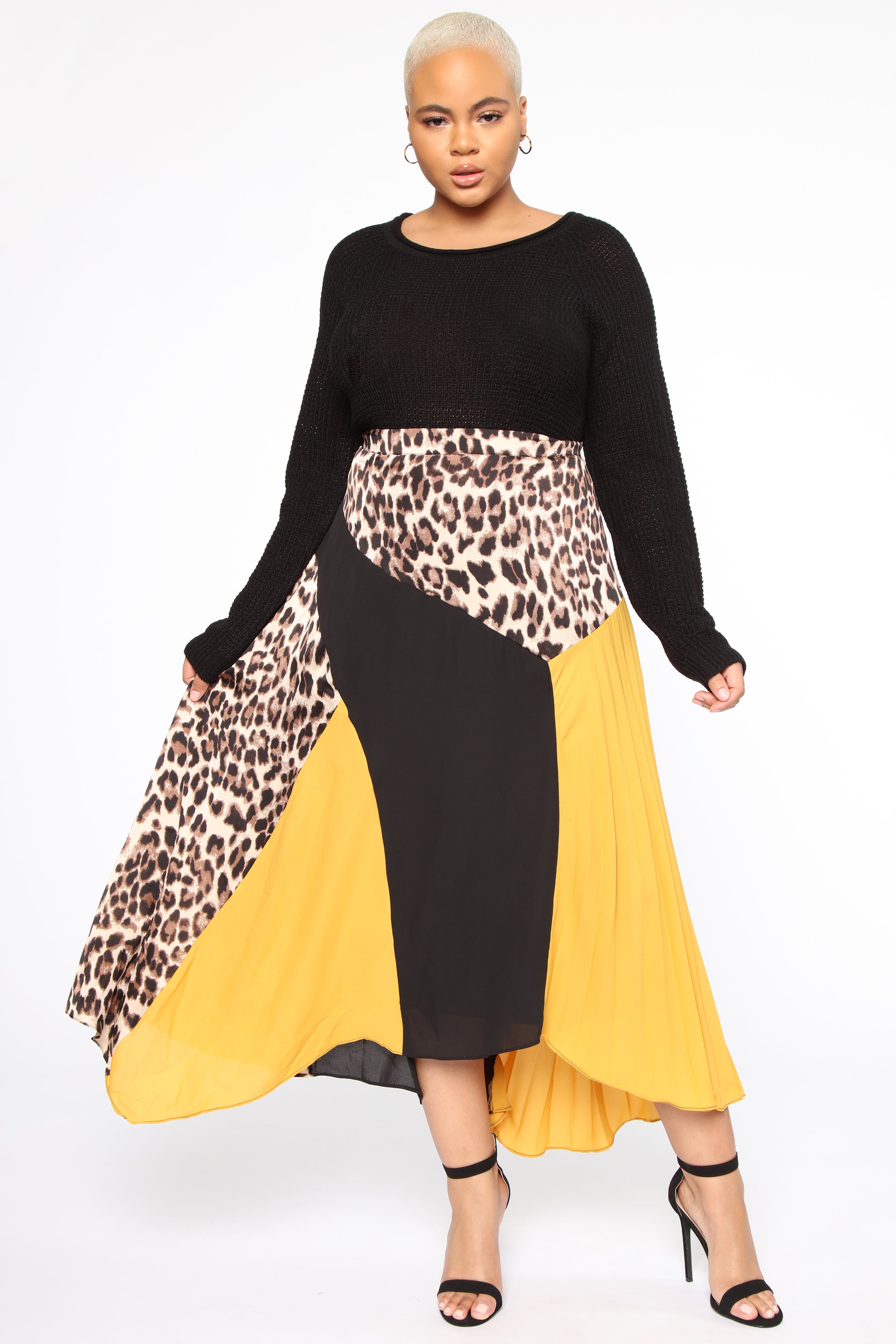 Ariana Waffle Sweater - Black - Image 5