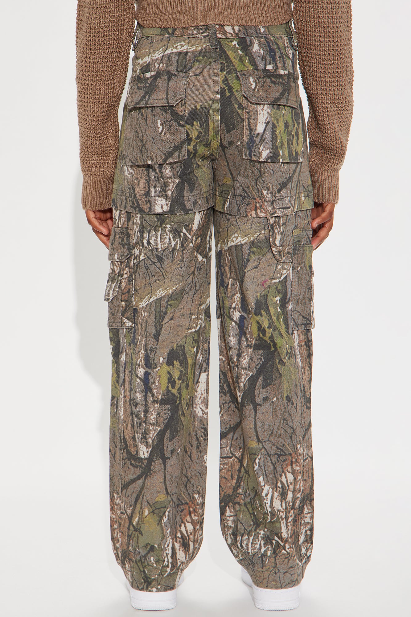 Mini Bree Camo Stretch Cargo Jean - Olive/combo - Image 4