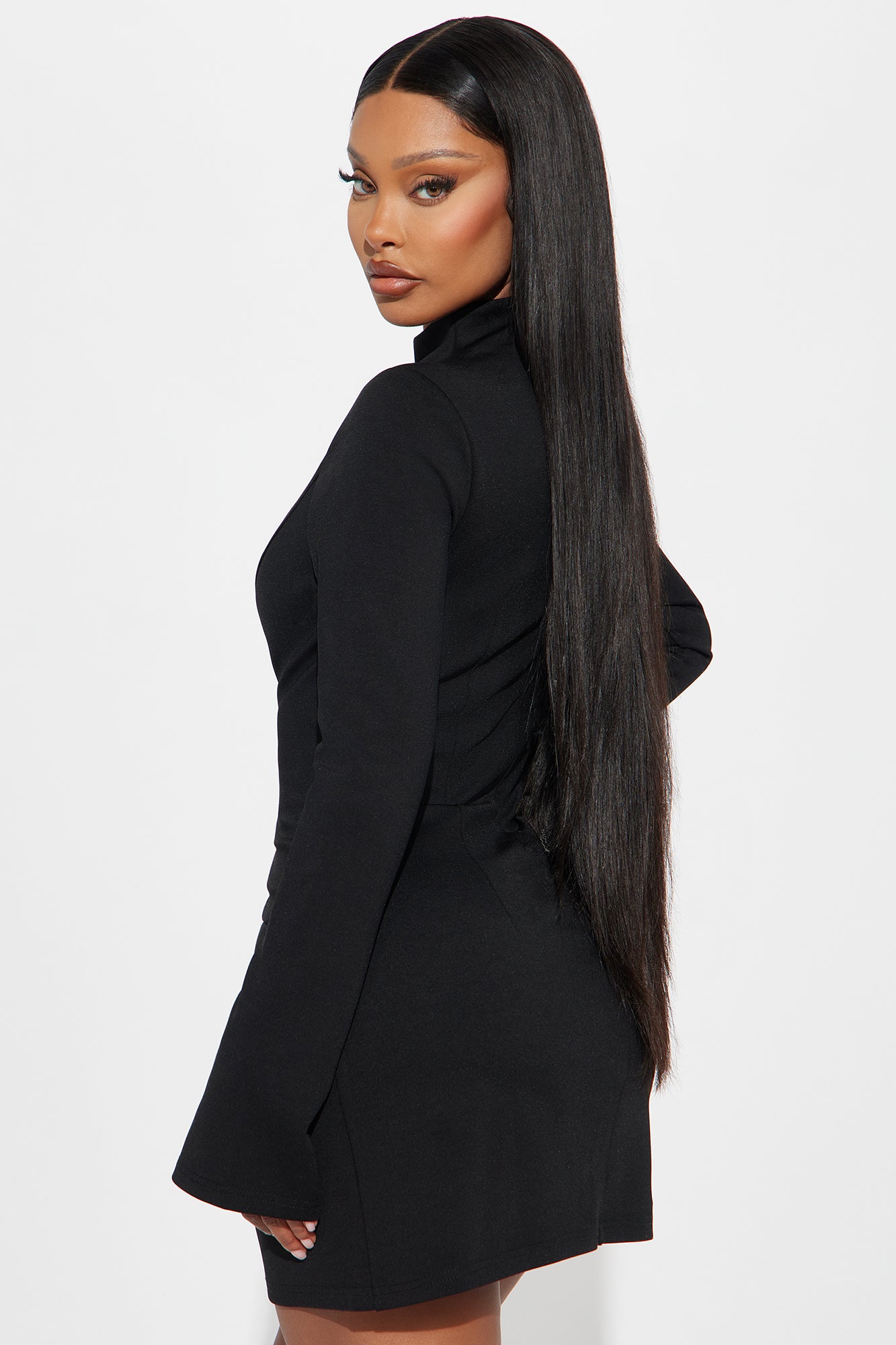 Above Average Ponte Mini Dress - Black - Image 5