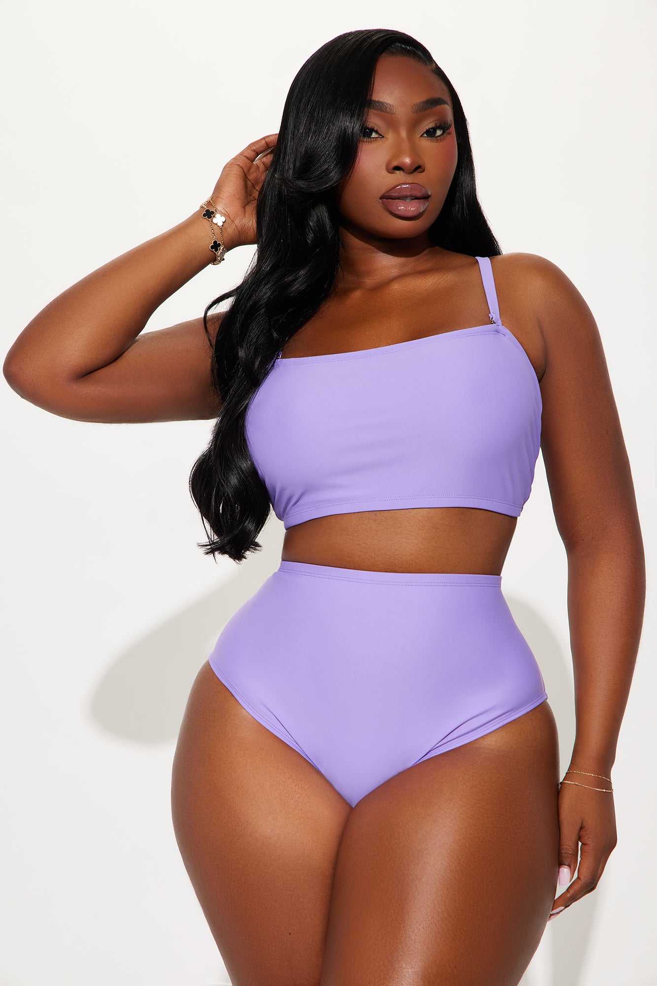 Maui Mix And Match Bandeau Bikini Top - Purple - Image 5