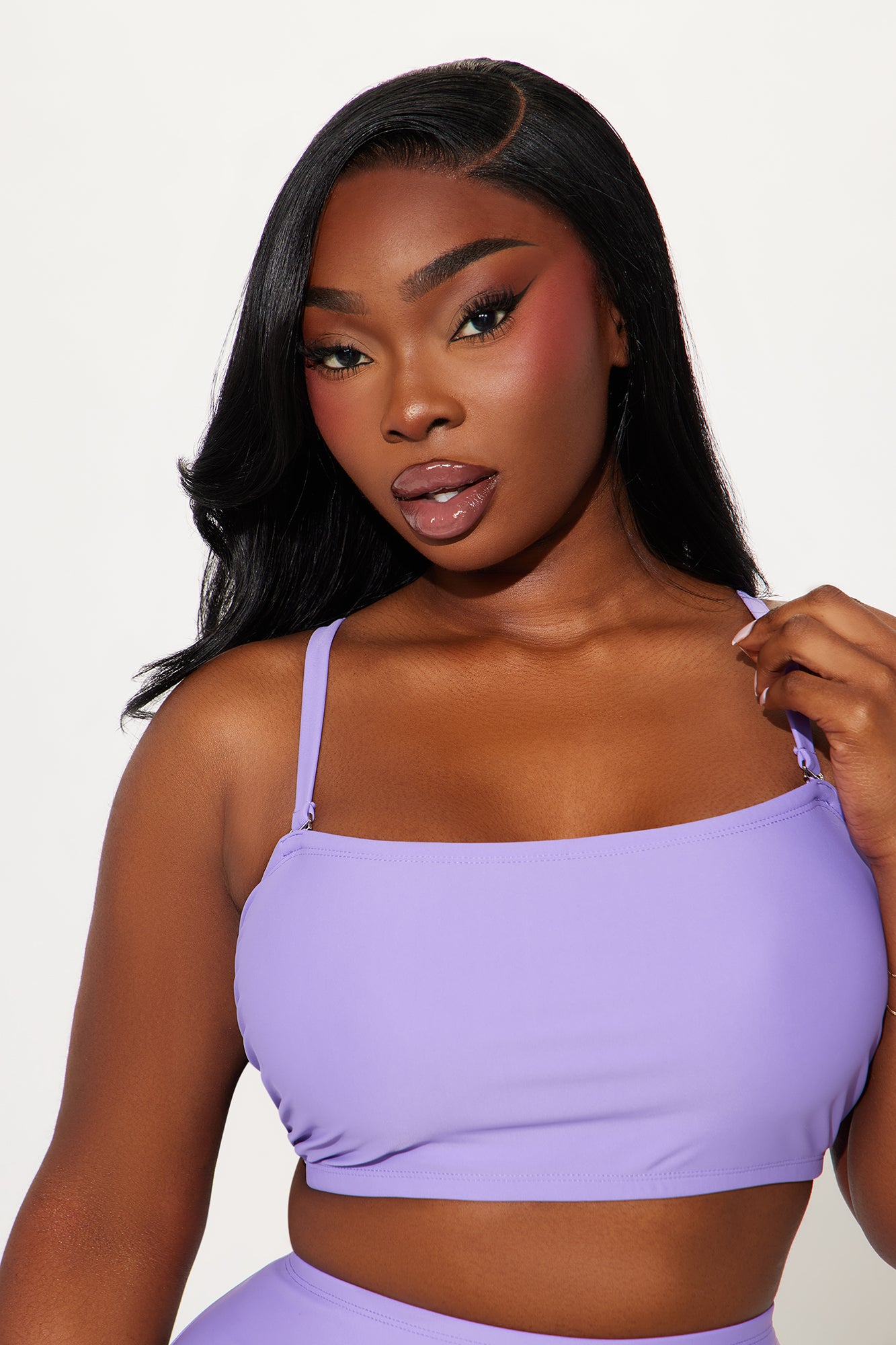 Maui Mix And Match Bandeau Bikini Top - Purple - Image 4