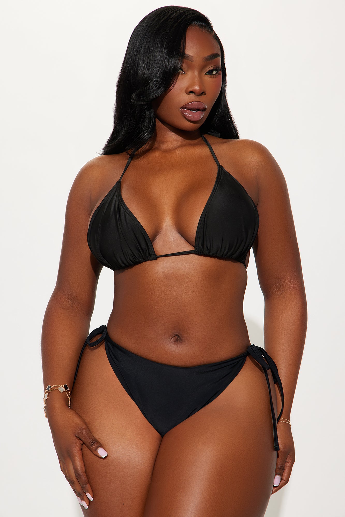Beach Breeze 3 Piece Bikini Set - Black - Image 10