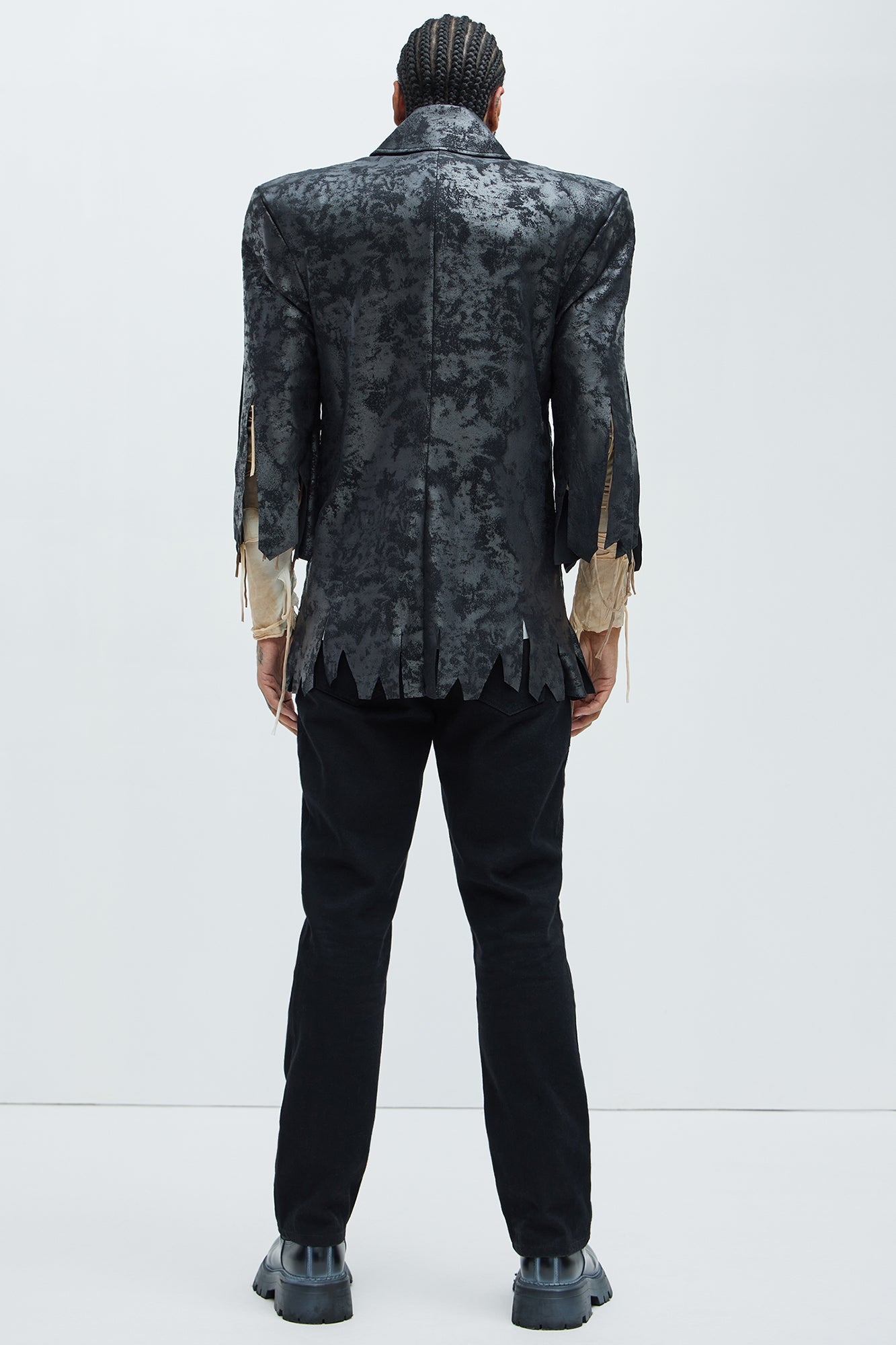 Monster Doctor Frank Costume - Black/Grey - Image 3