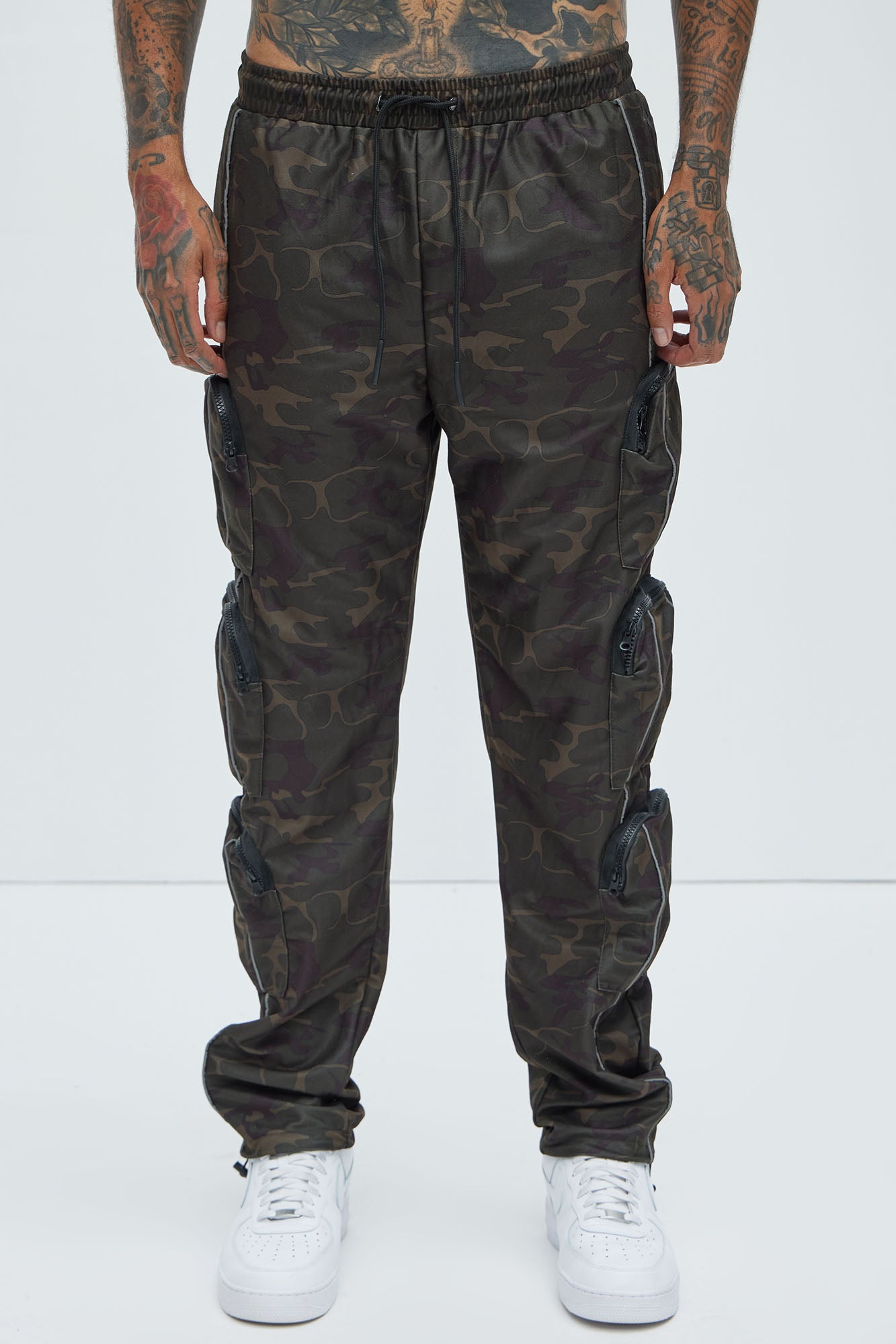 I Got You Cargo Baggy Track Pants - Camouflage - Image 3