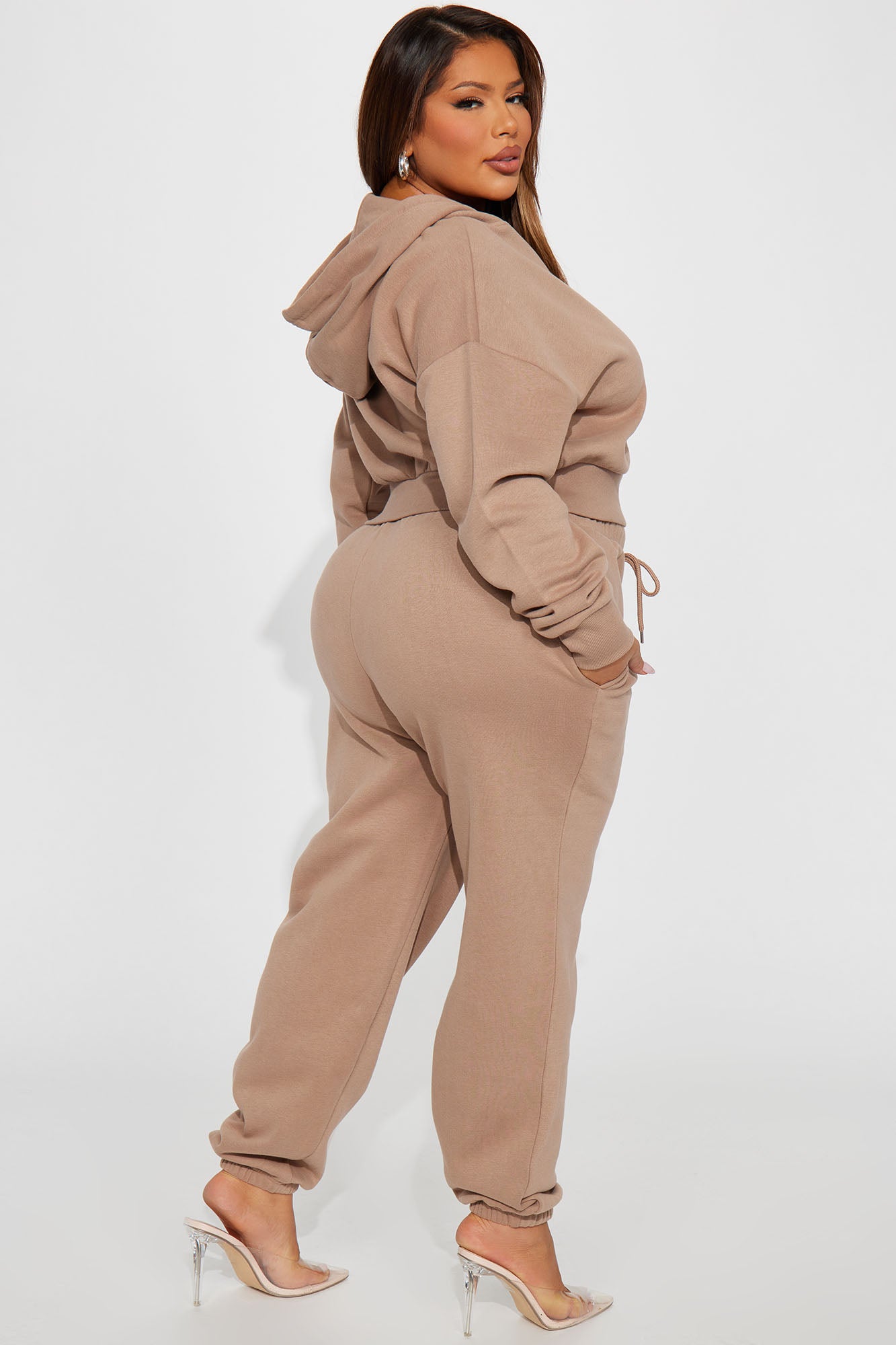 Brianna Jogger Pant Set - Mocha - Image 6