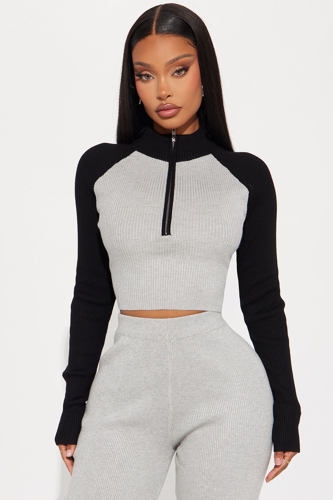 Alizha Sweater Pant Set - Grey/combo - Image 3