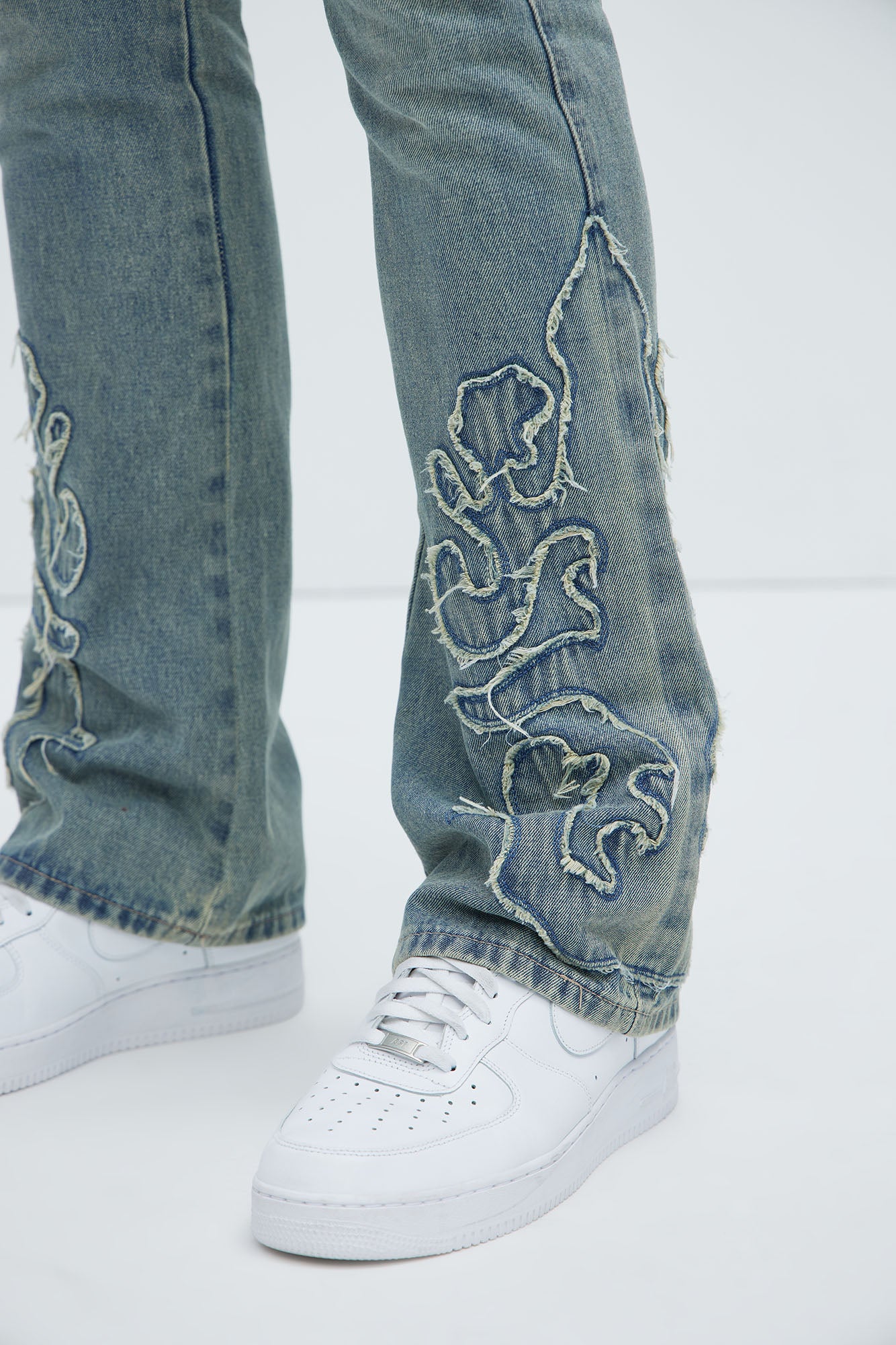 Tumble Slim Flare Jeans - Light Blue Wash - Image 3