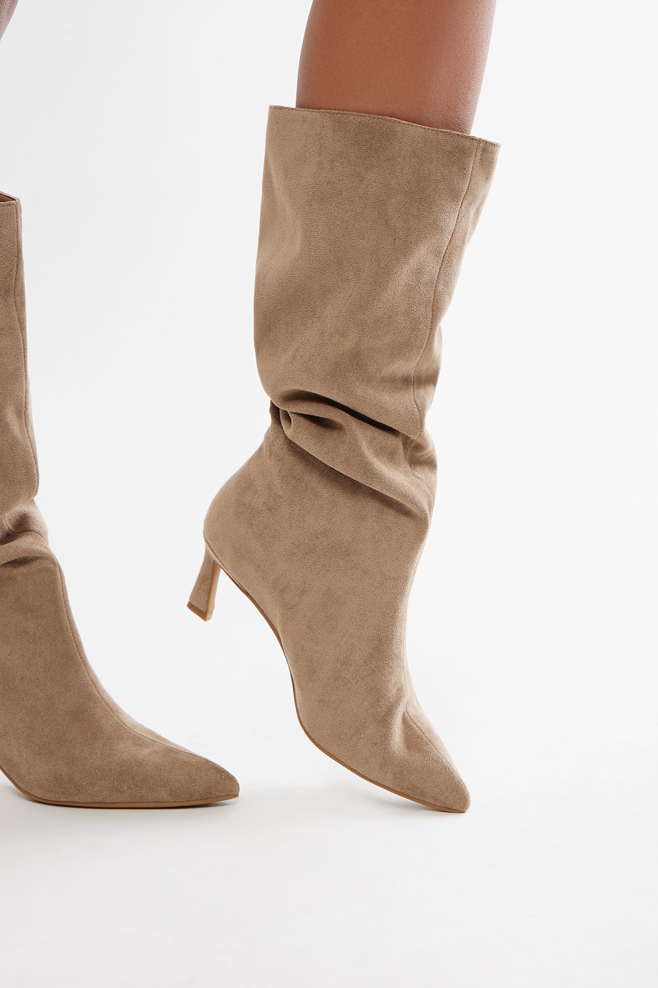 Roan Knee High Boots - Taupe - Image 4