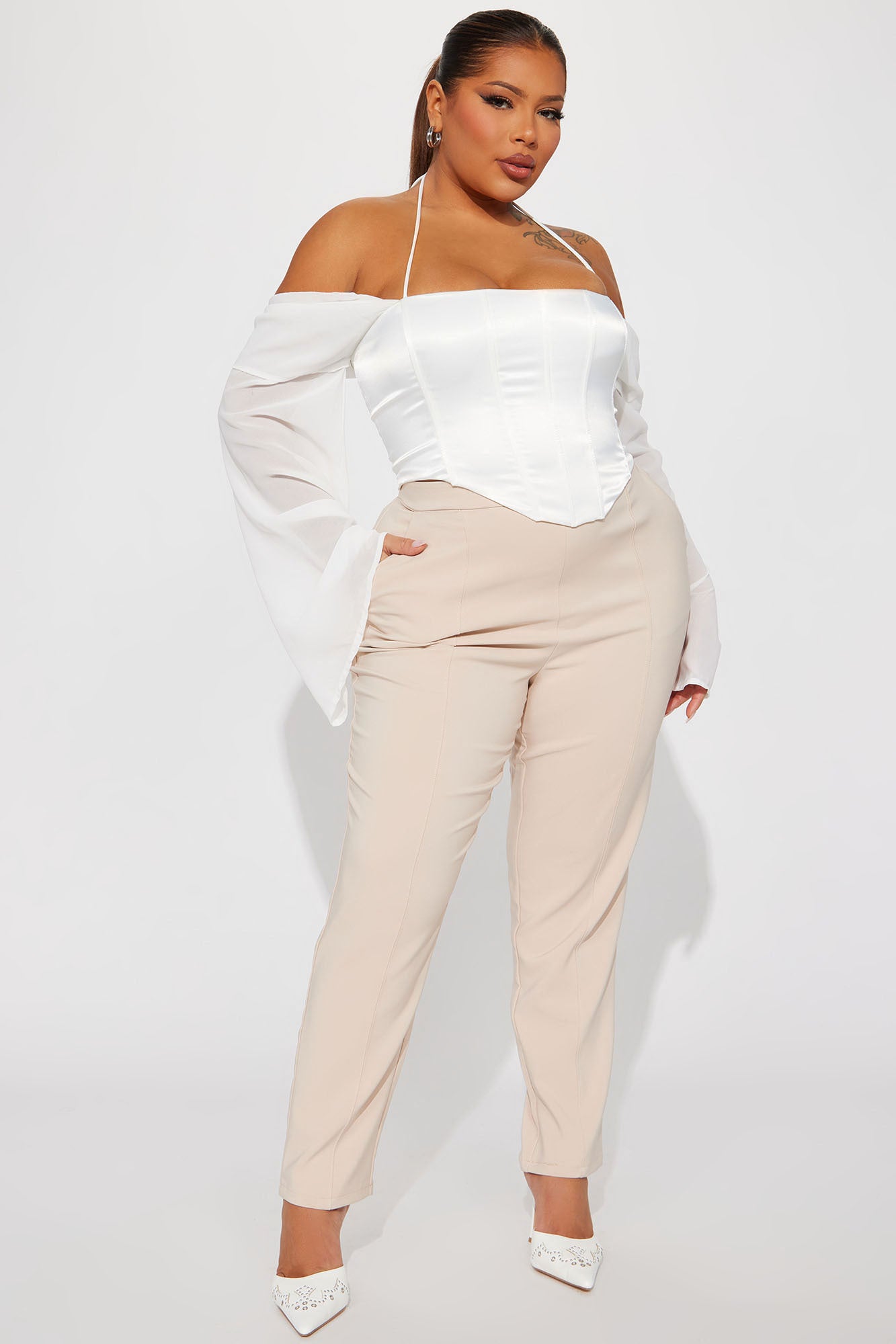 Back At It Trouser Pant - Khaki - Image 4