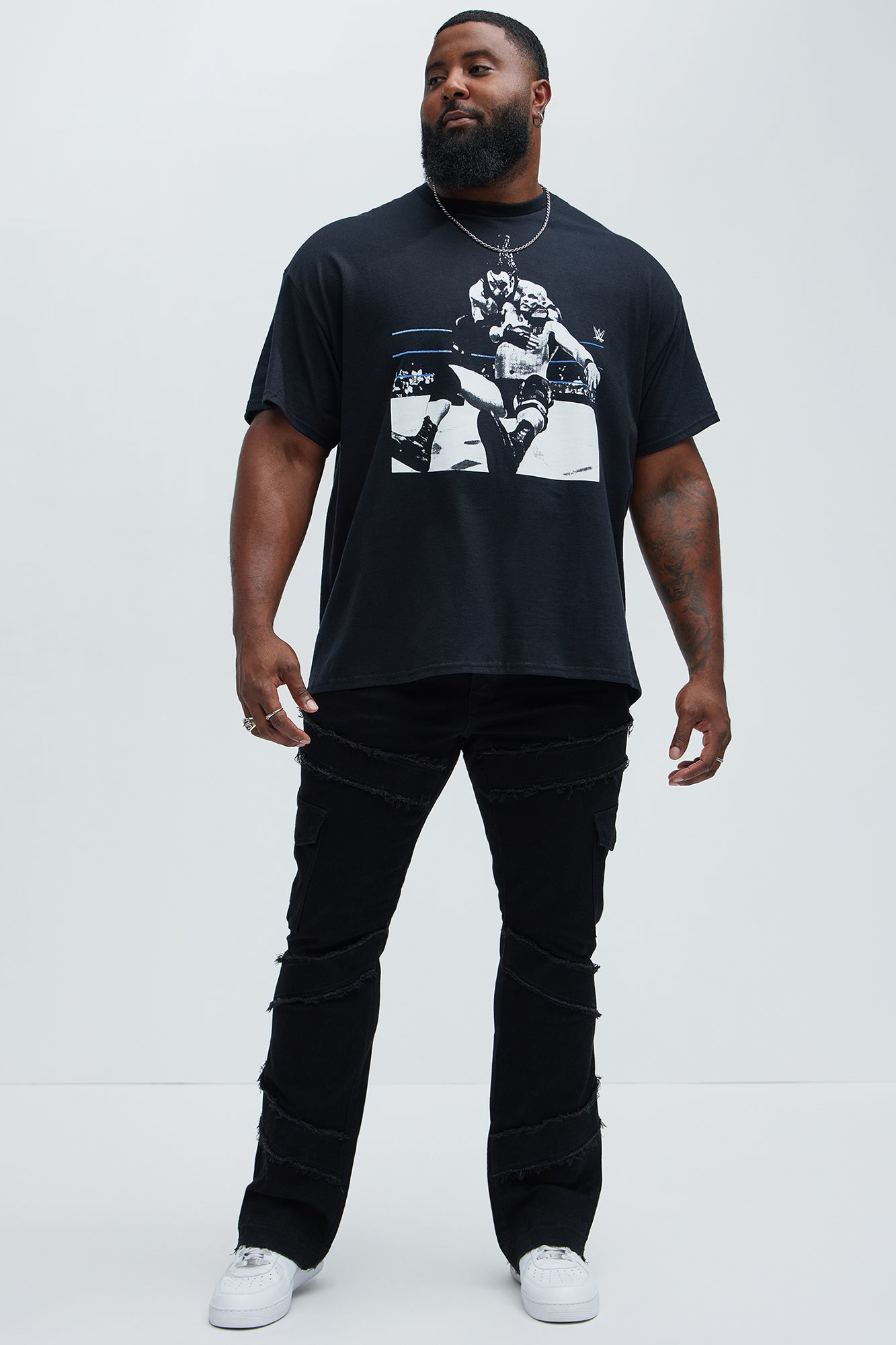 WWE Stone Cold Stunner Short Sleeve Tee - Black - Image 6