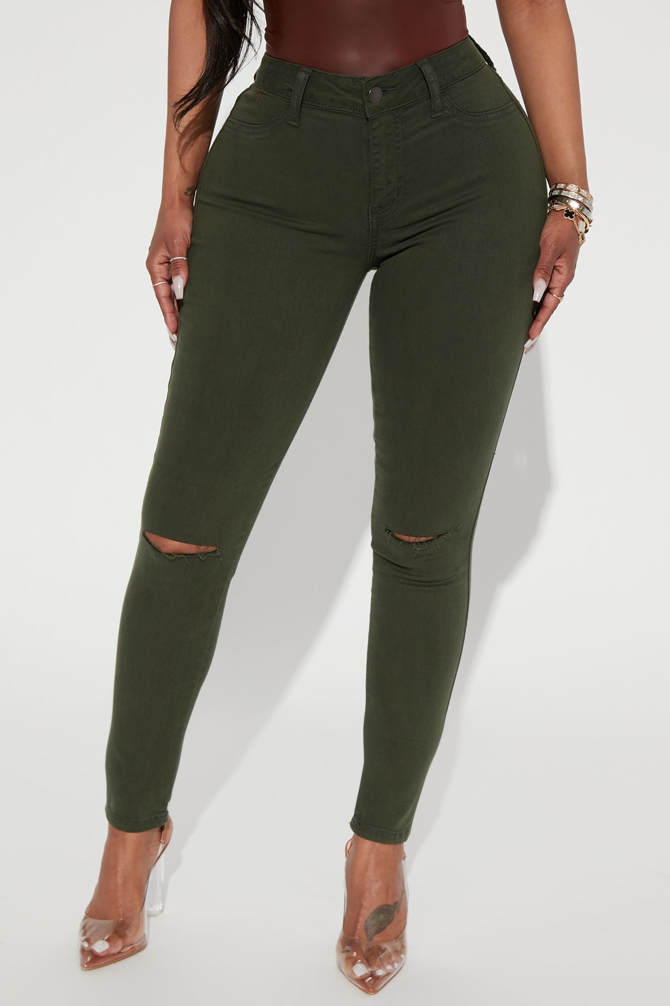 Canopy Jeans - Olive - Image 3
