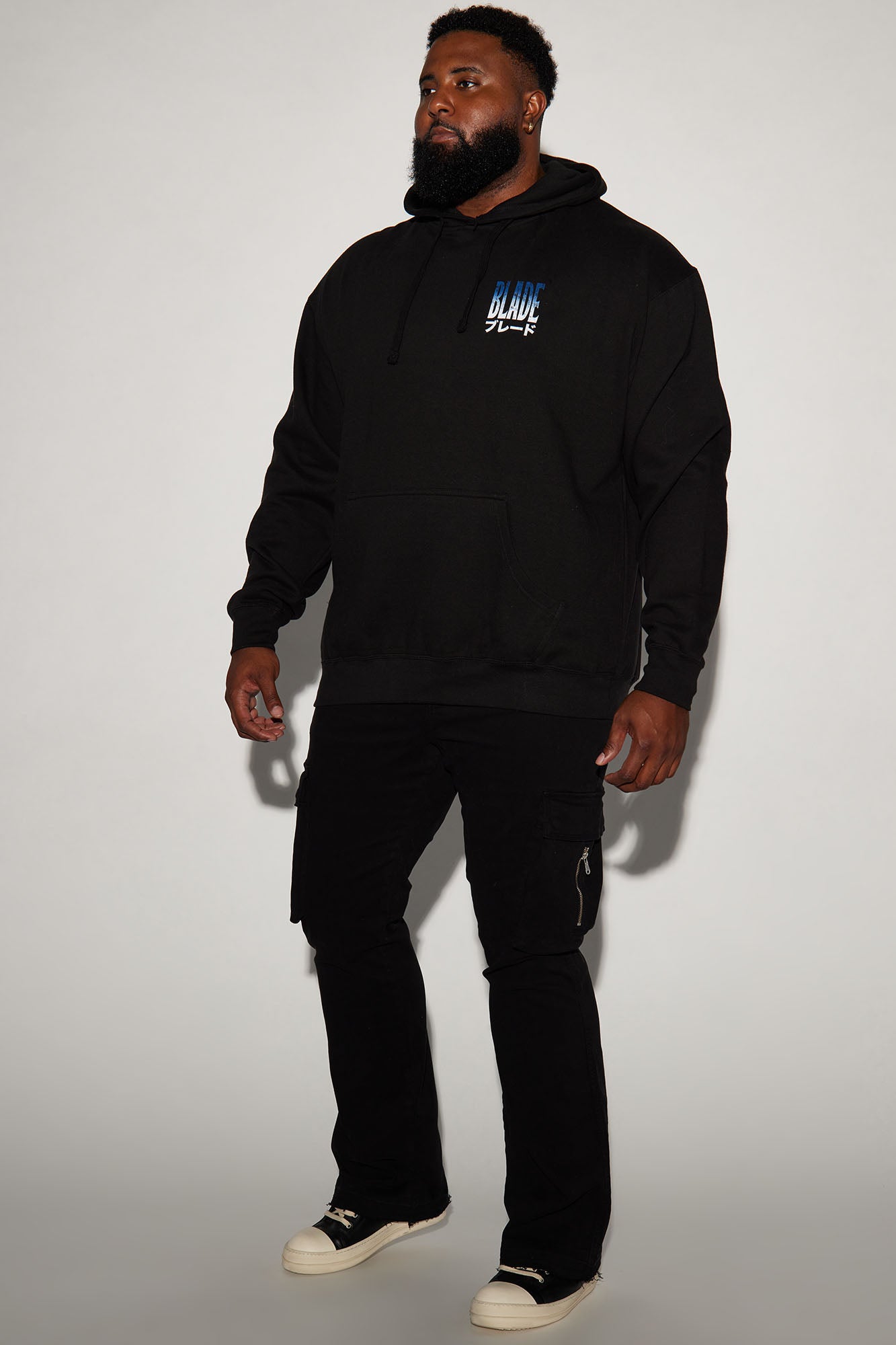 Affection Stacked Skinny Flare Cargo Pants - Black - Image 7
