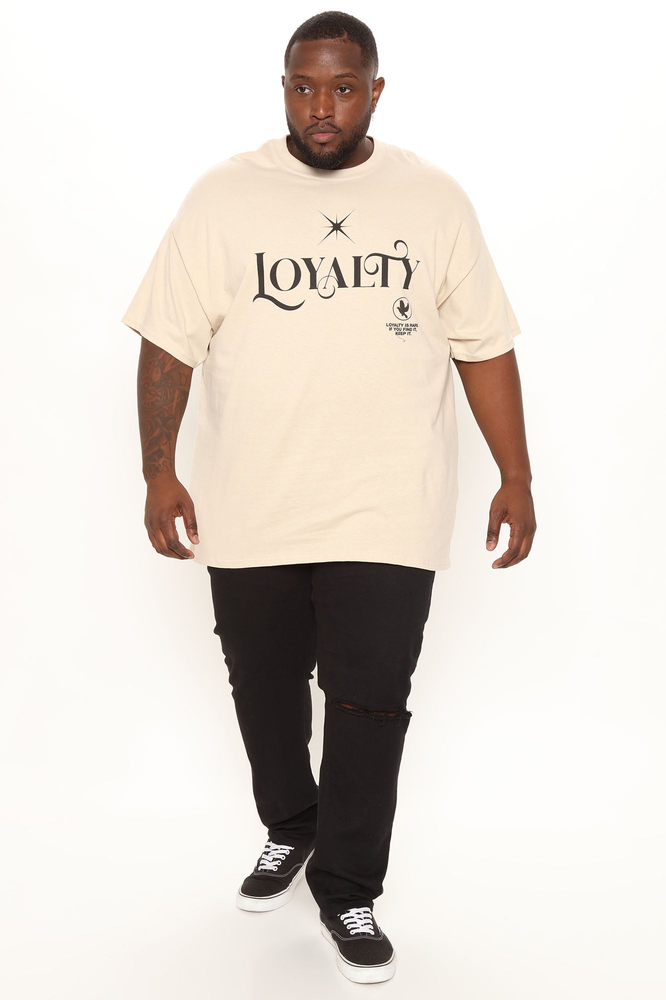 Loyalty Is Rare Short Sleeve Tee - Sand - Image 5