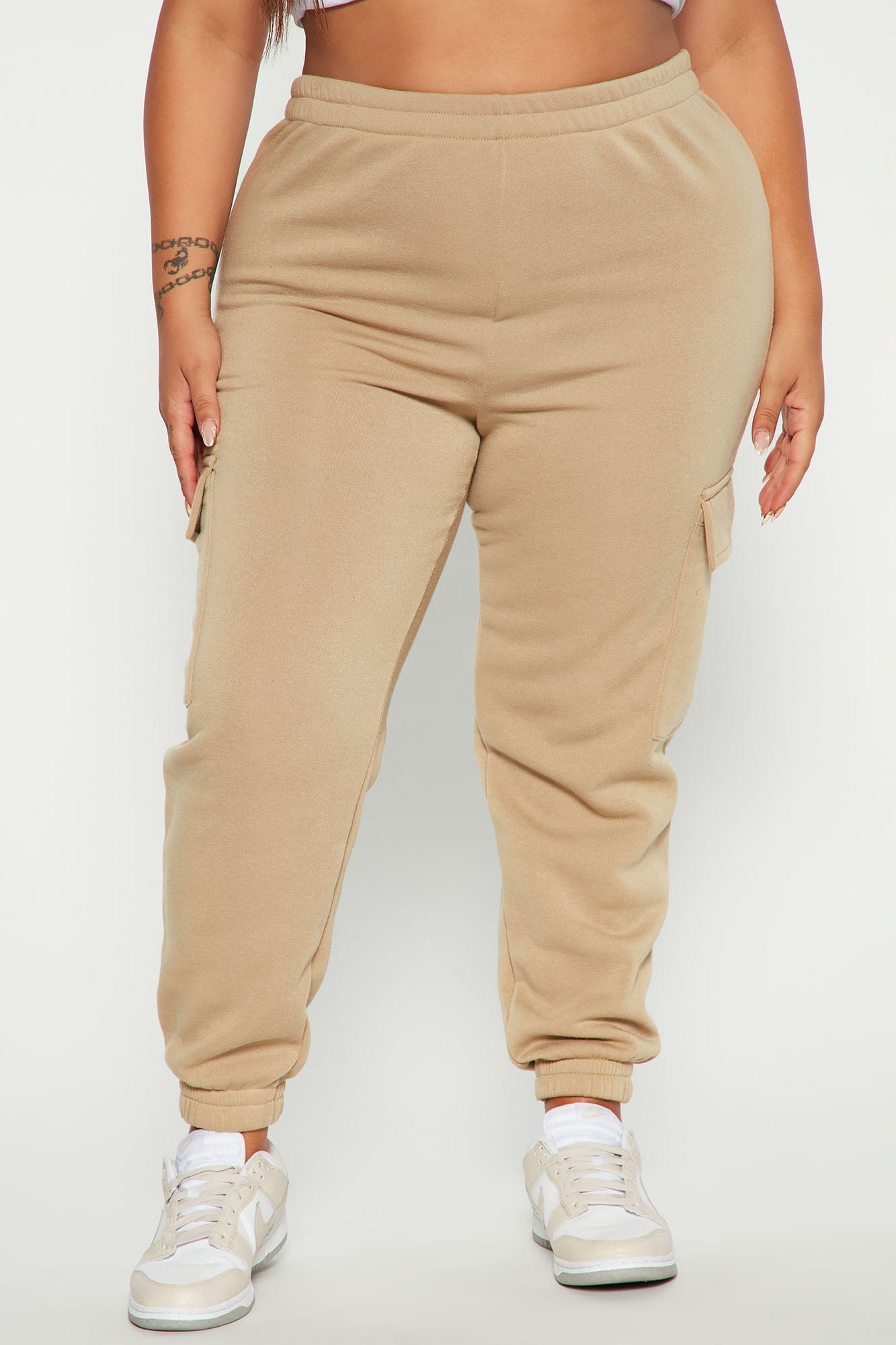 Let's Relax Jogger Sweatpants - Tan - Image 7