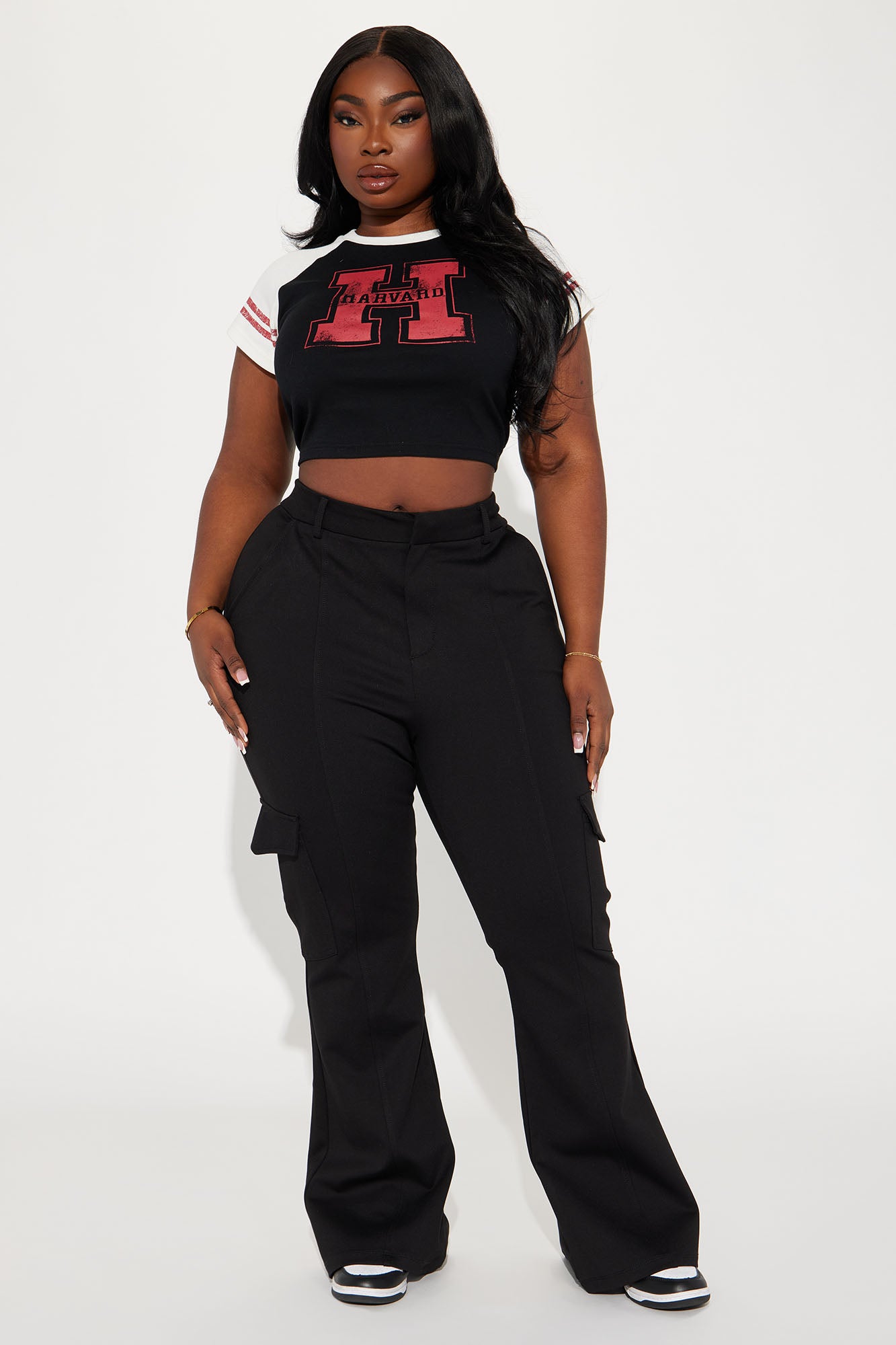 Be About It Flare Cargo Pant - Black - Image 4