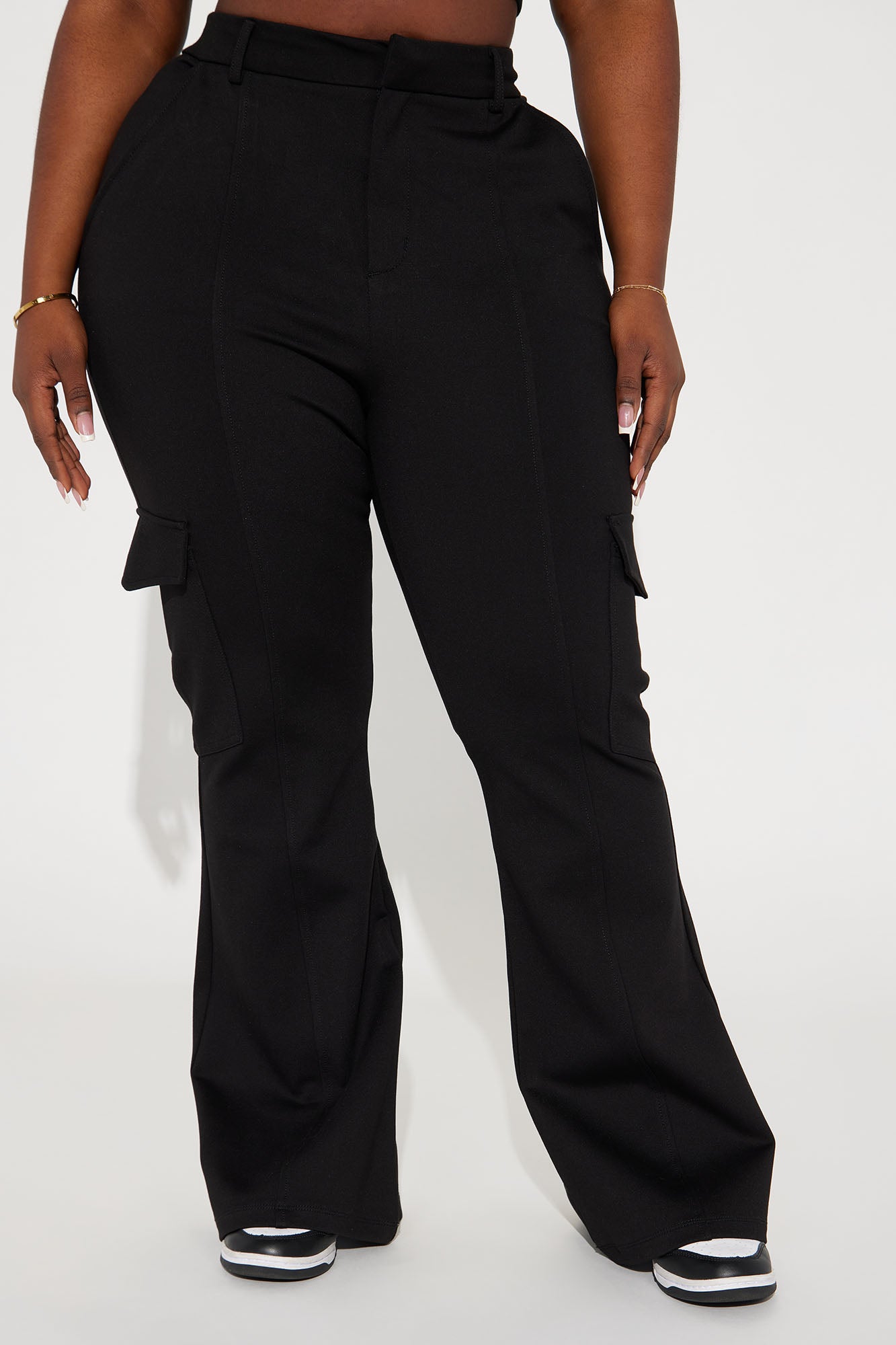 Be About It Flare Cargo Pant - Black - Image 5