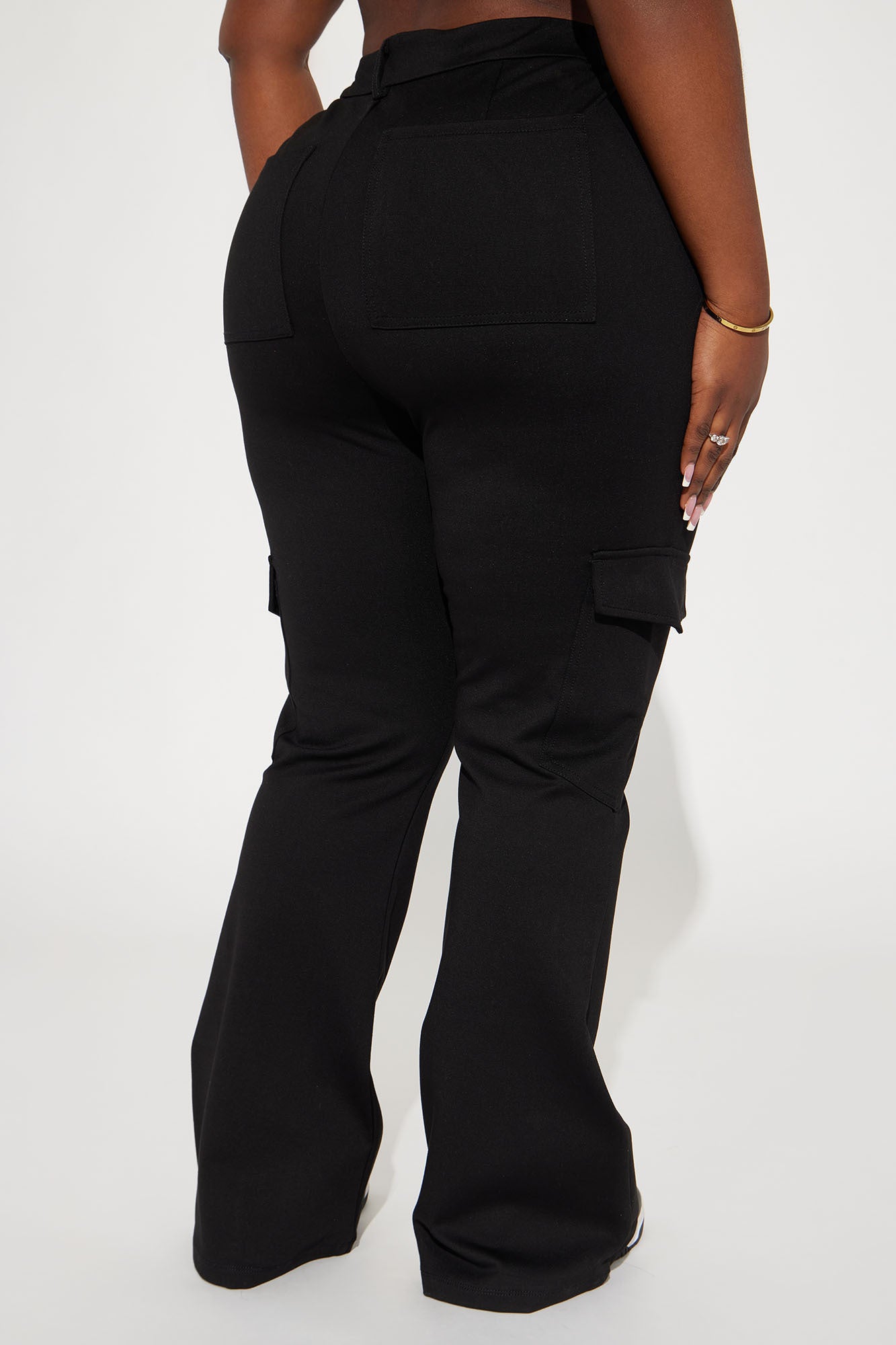 Be About It Flare Cargo Pant - Black - Image 6