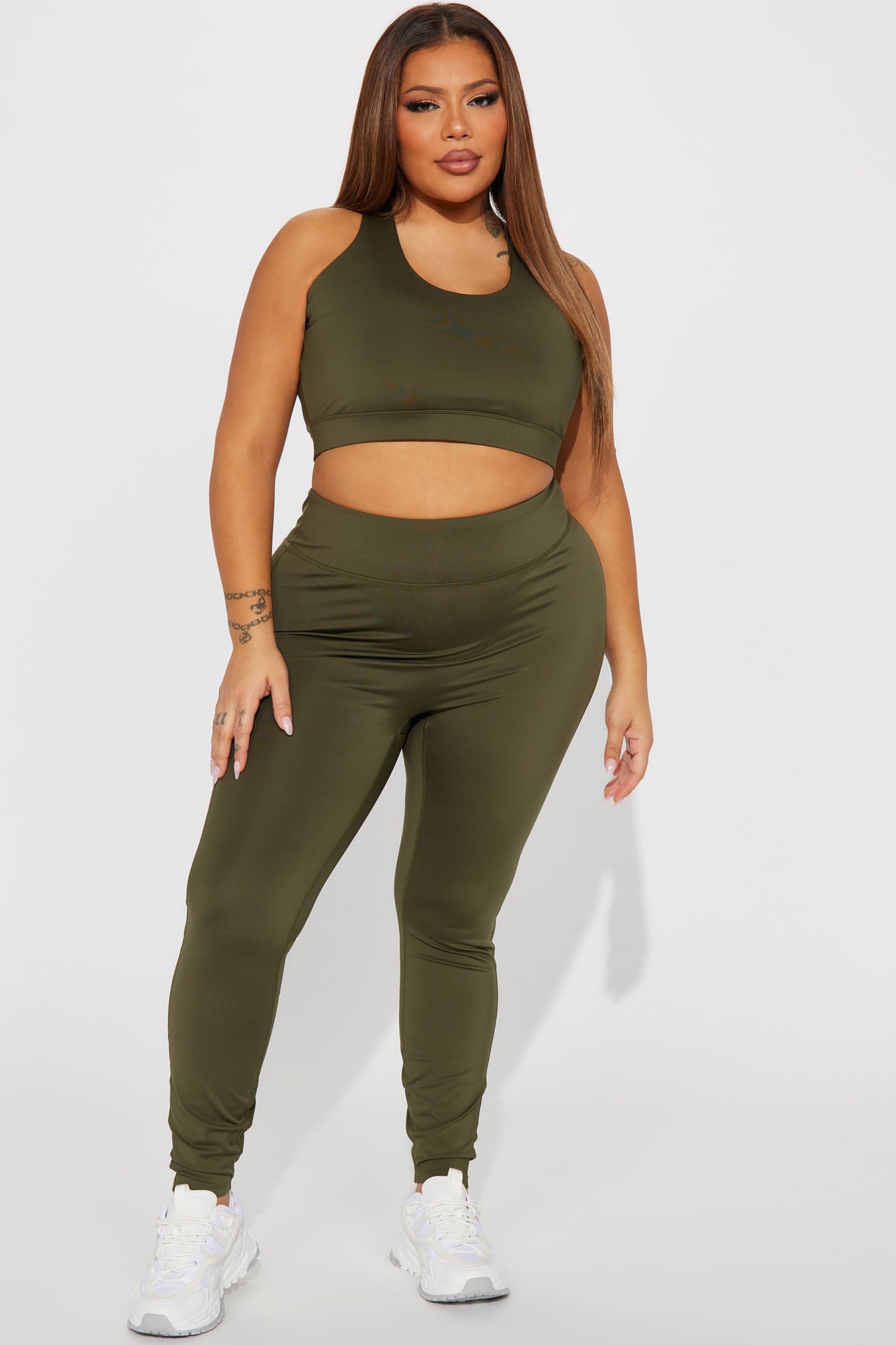 Claudia Elevate Active Legging - Olive - Image 5