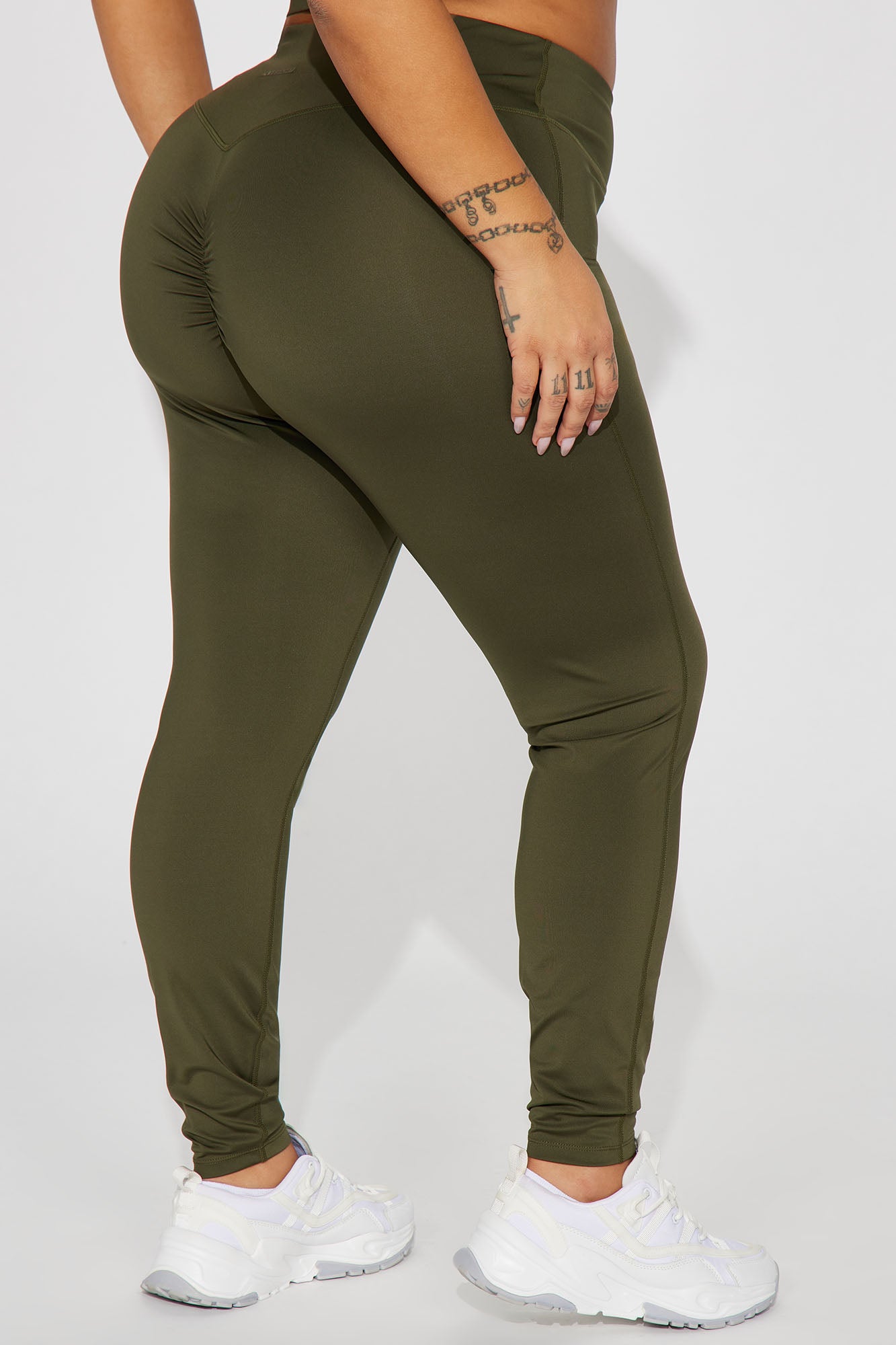 Claudia Elevate Active Legging - Olive - Image 7