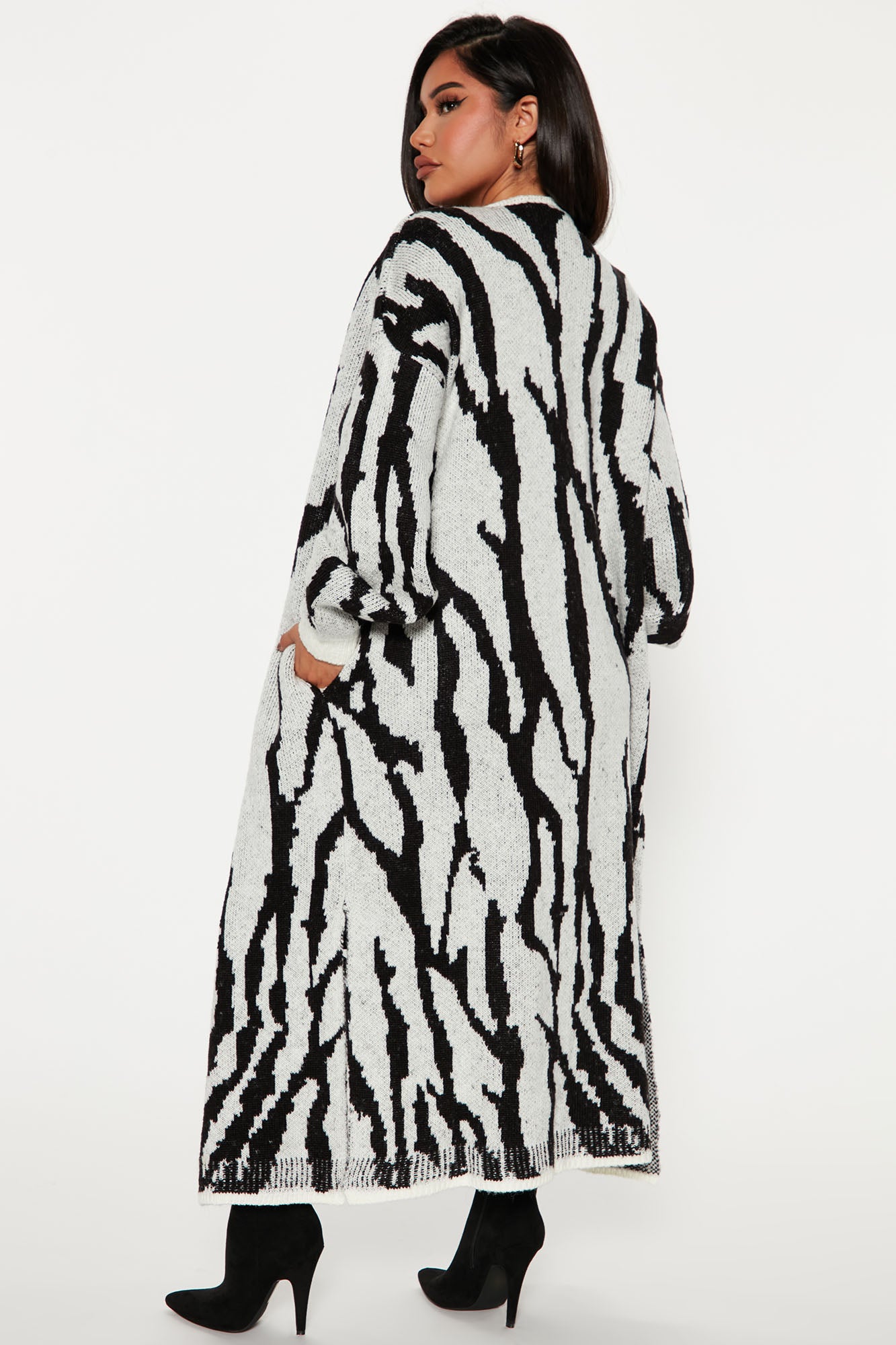 Dangerously Fierce Cardigan - Grey/combo - Image 3