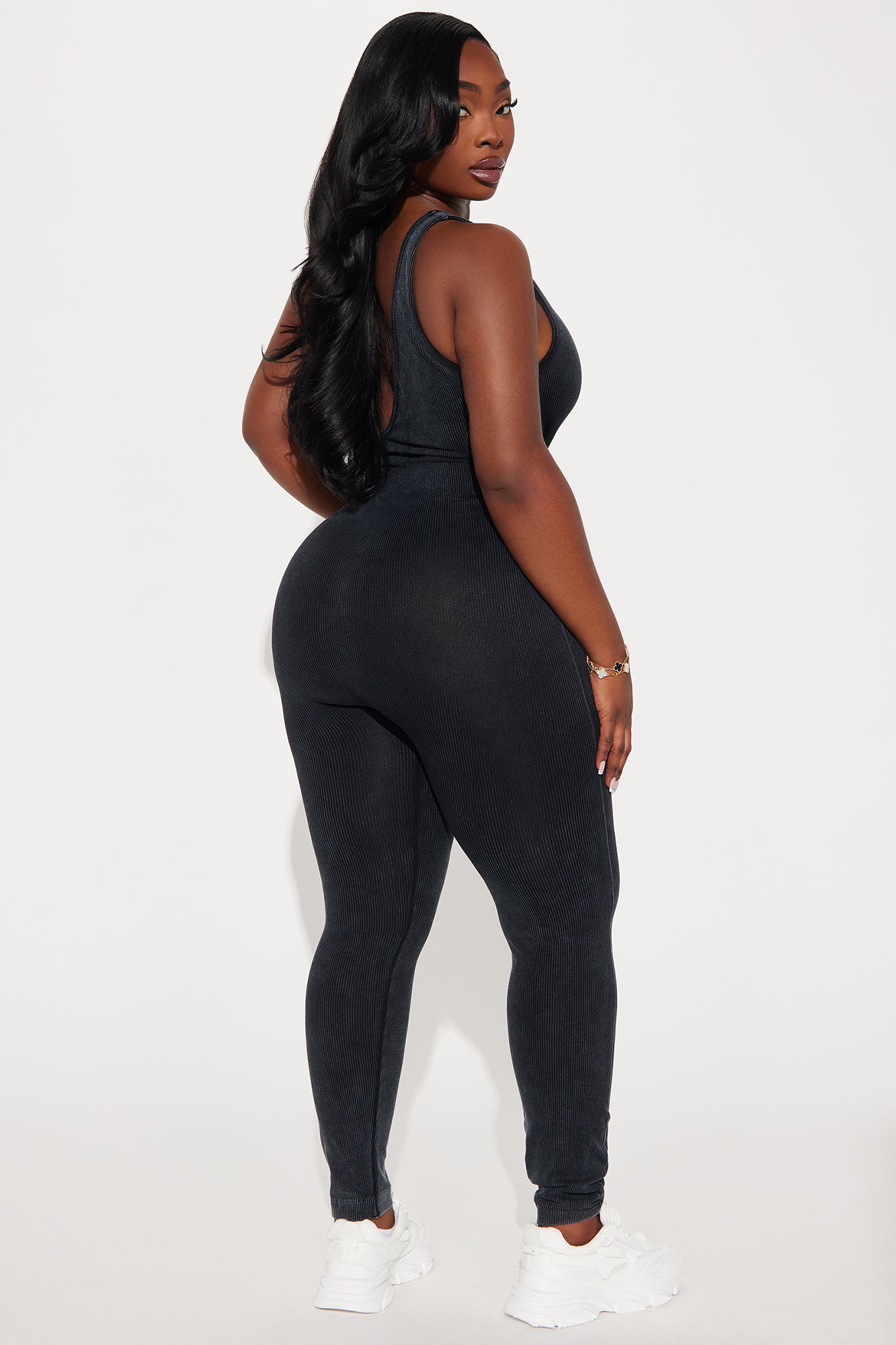 Ausha Washed Seamless Jumpsuit - Black - Image 7