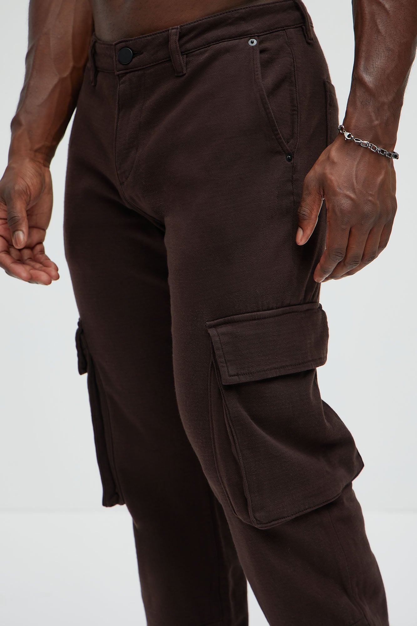 Daniel Straight Cargo Pants - Brown - Image 3