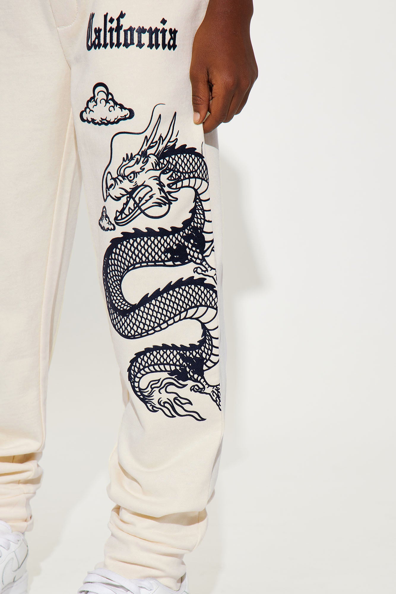 Mini California Warriors Fleece Jogger Pant - Sand - Image 3