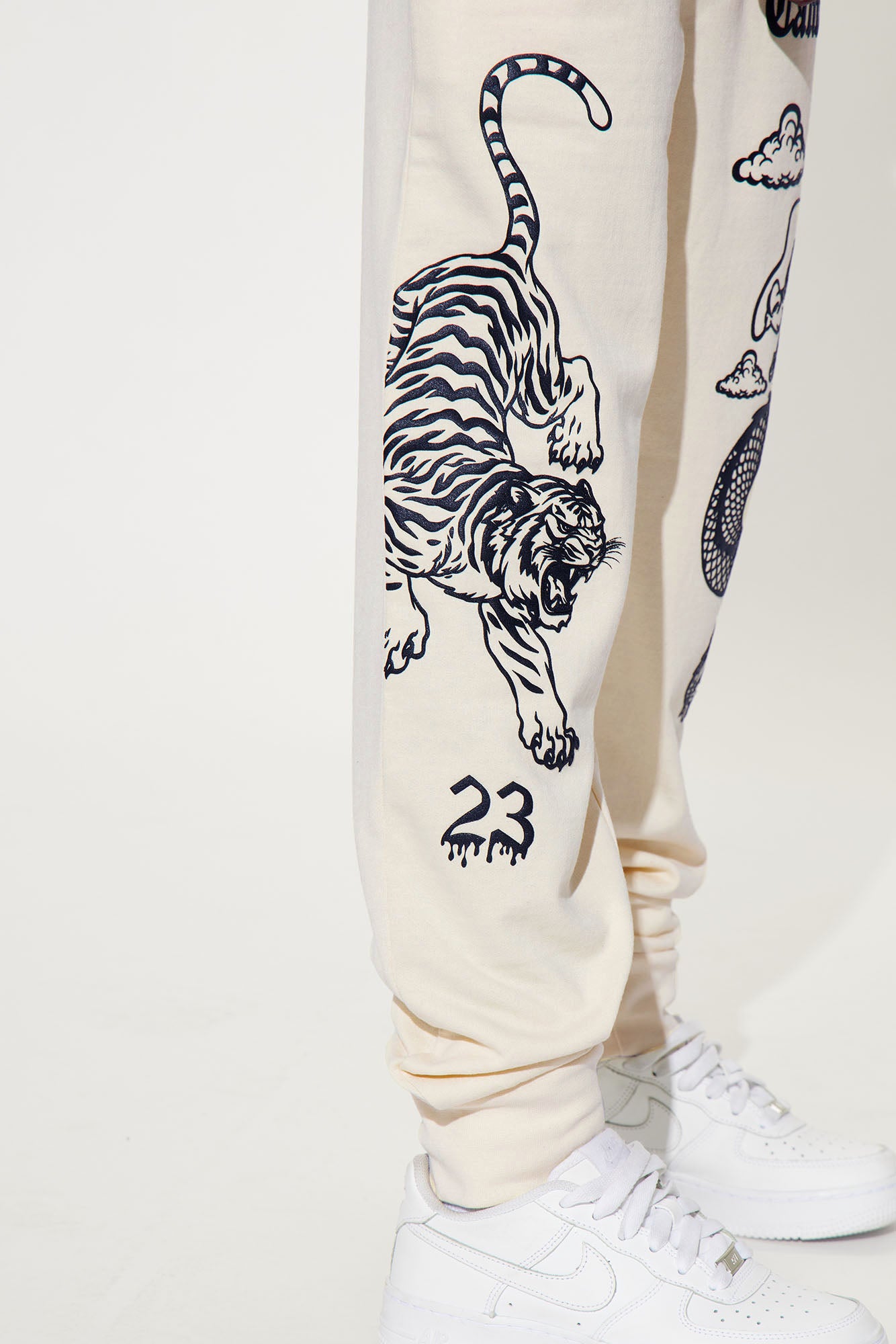 Mini California Warriors Fleece Jogger Pant - Sand - Image 4