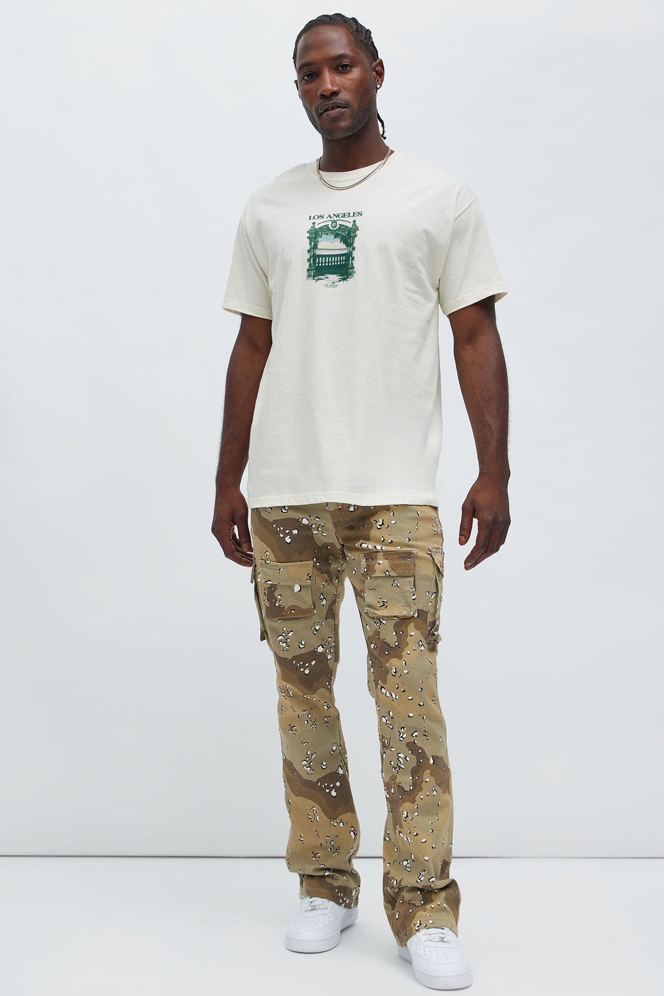 Los Angeles Sunset Short Sleeve Tee - Off White - Image 3