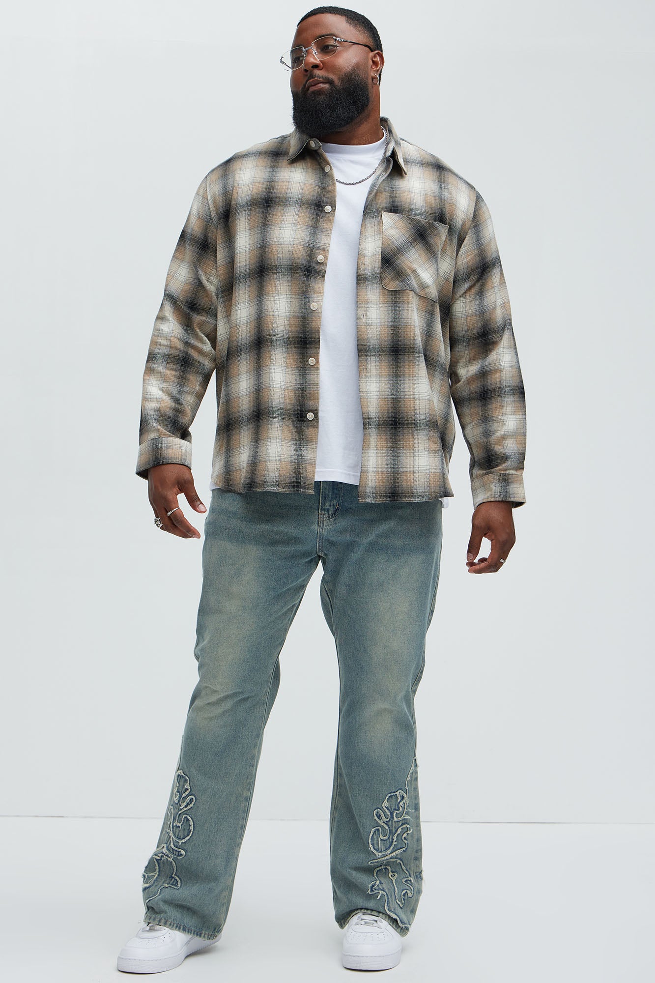 Tumble Slim Flare Jeans - Light Blue Wash - Image 7