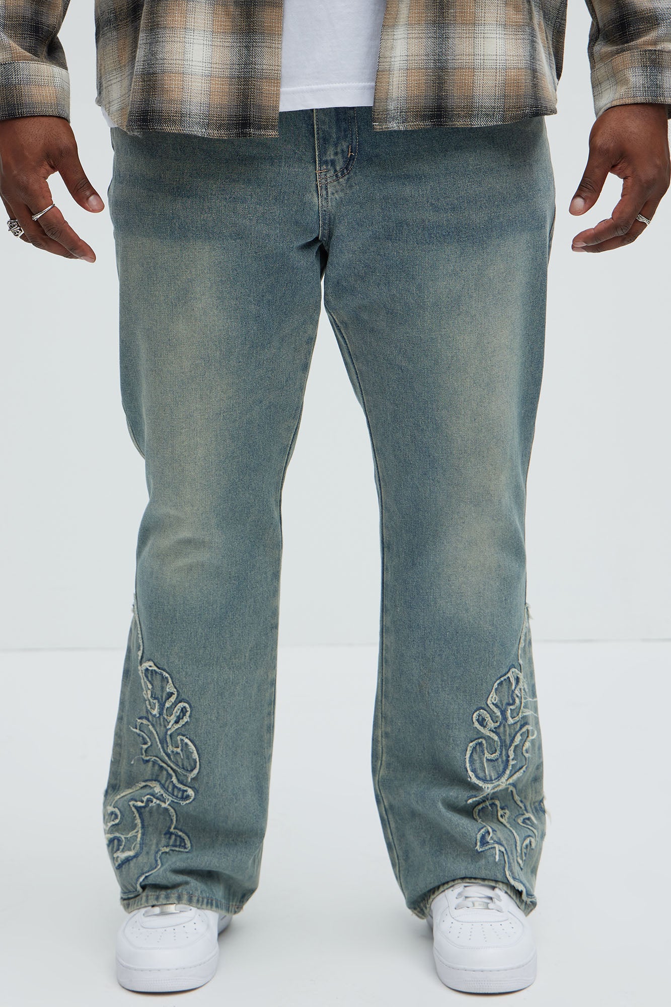 Tumble Slim Flare Jeans - Light Blue Wash - Image 6