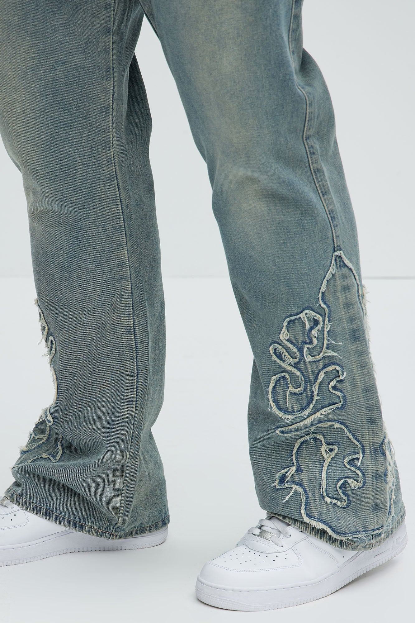 Tumble Slim Flare Jeans - Light Blue Wash - Image 8