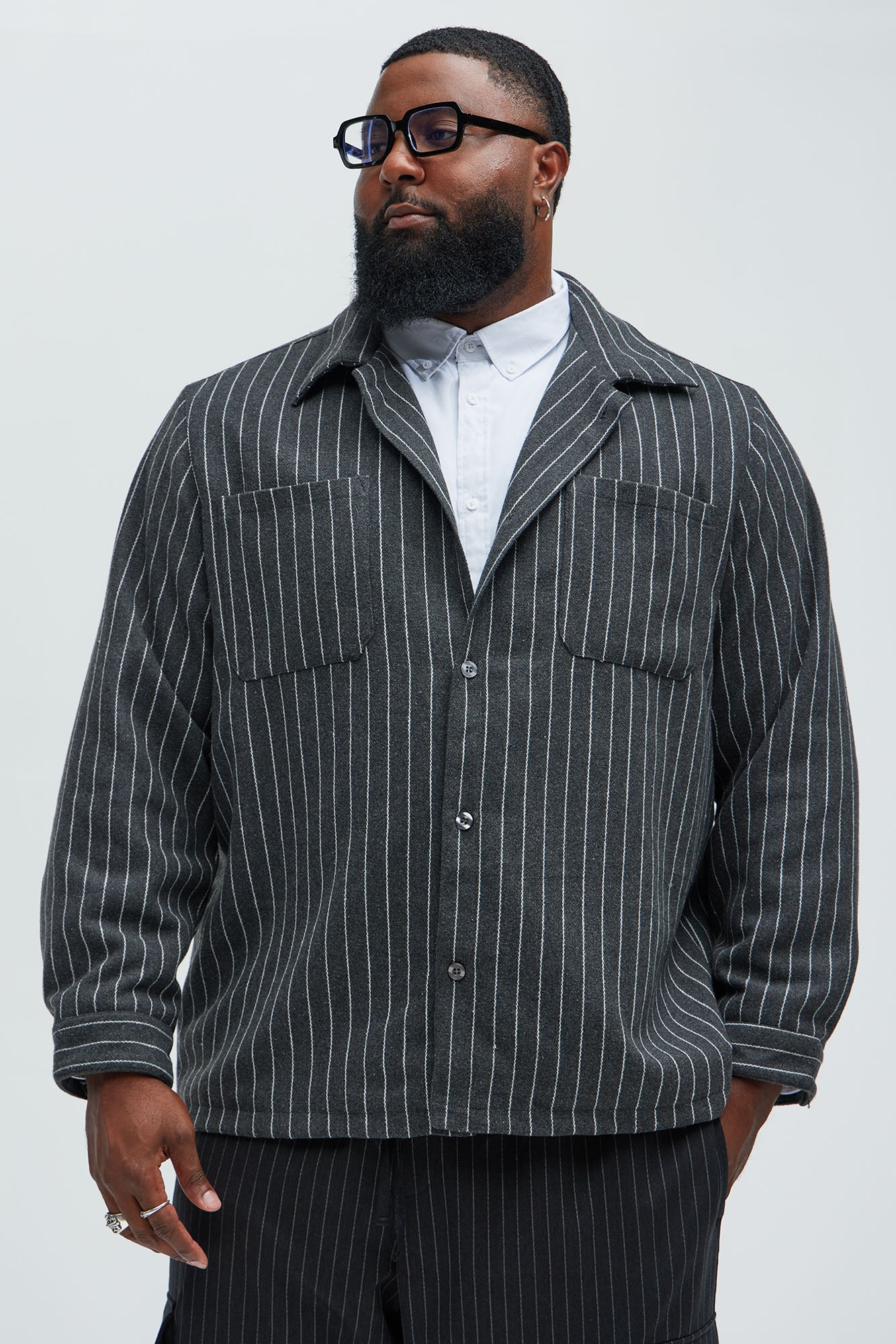 Wait For Your Love Stripe Button Up Shirt - Multi Color - Image 5