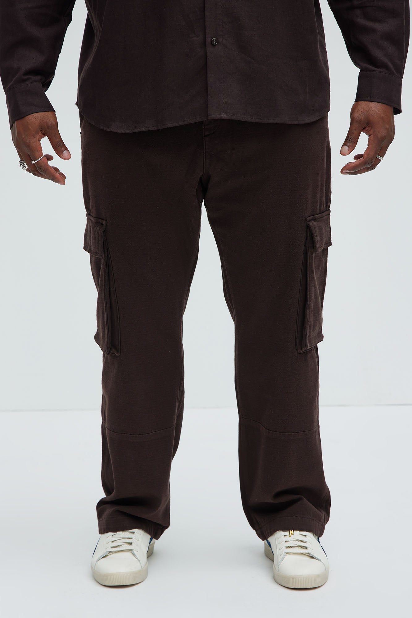 Daniel Straight Cargo Pants - Brown - Image 6