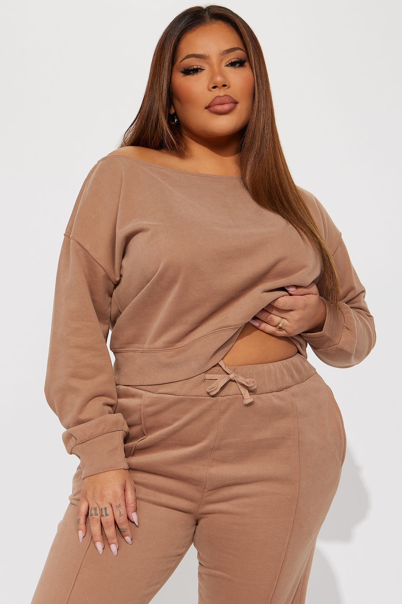 Easy Going Pant Set - Taupe - Image 6