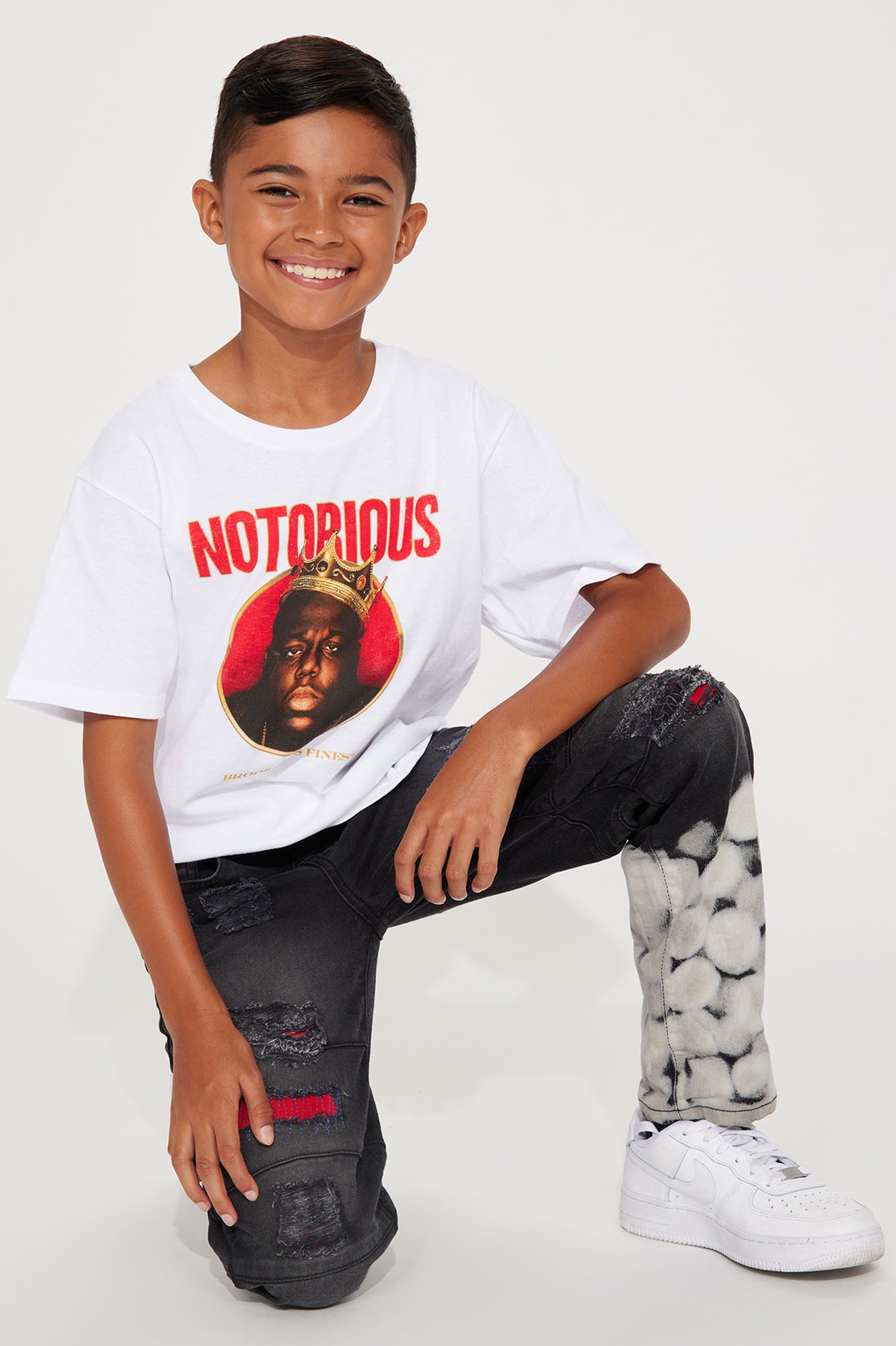 Mini Notorious B.I.G. Short Sleeve Tee - White - Image 3