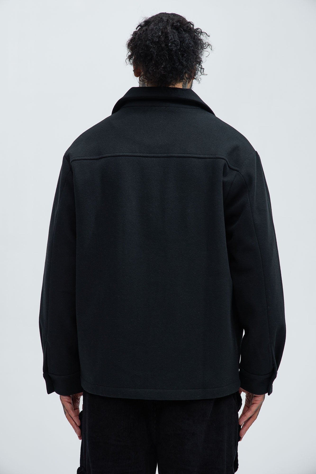 Ballou Pocket Button Up Shirt - Black - Image 4