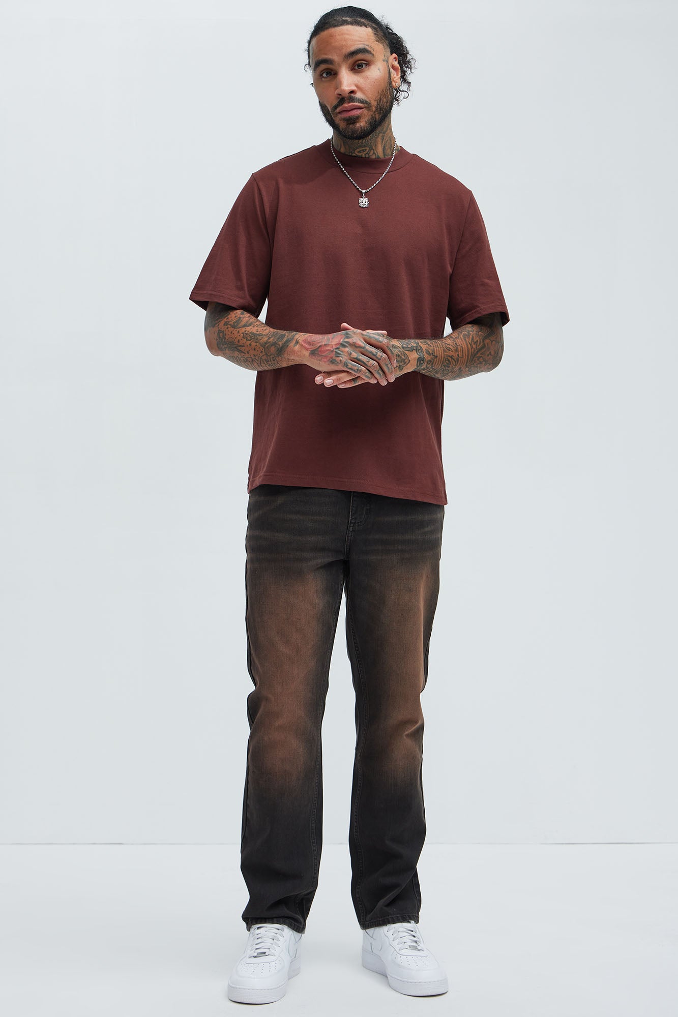 Vito Straight Jeans - Brown - Image 3