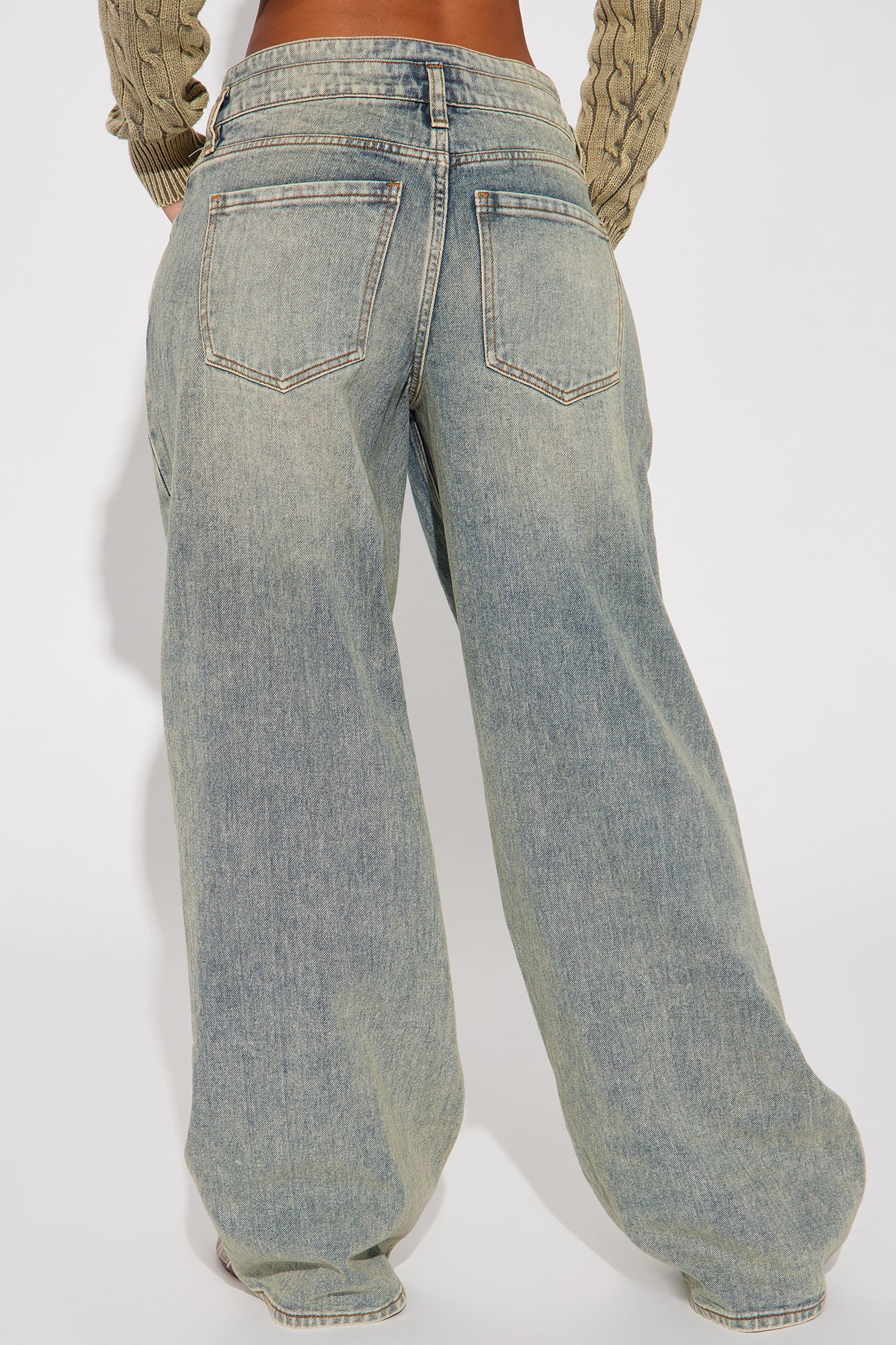 Artesia Tinted Baggy Non Stretch Jeans - Light Wash - Image 5