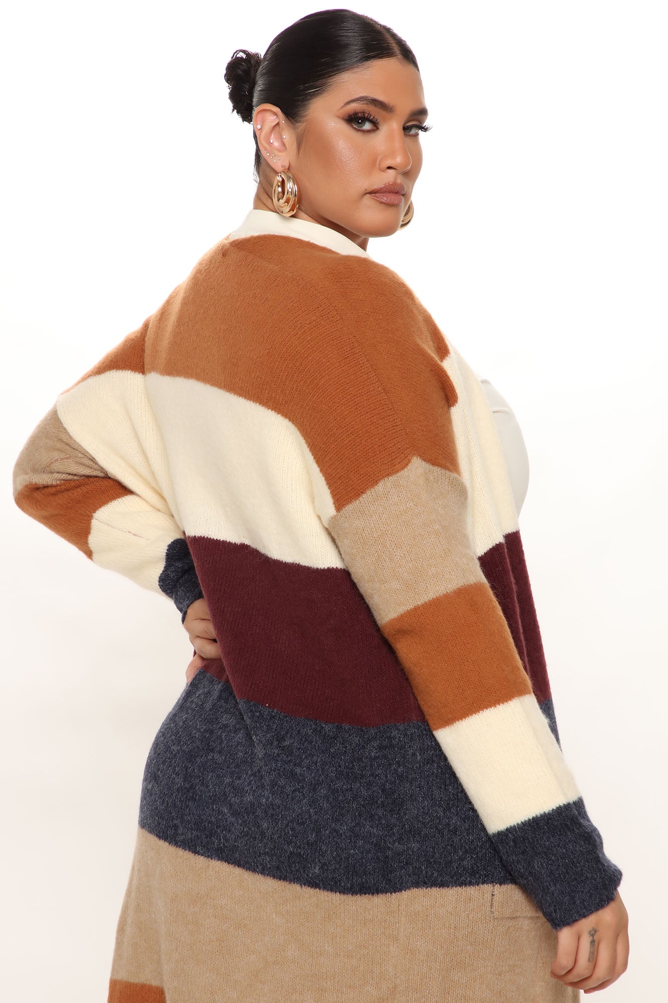 Common Interests Colorblock Cardigan - Camel/combo - Image 7