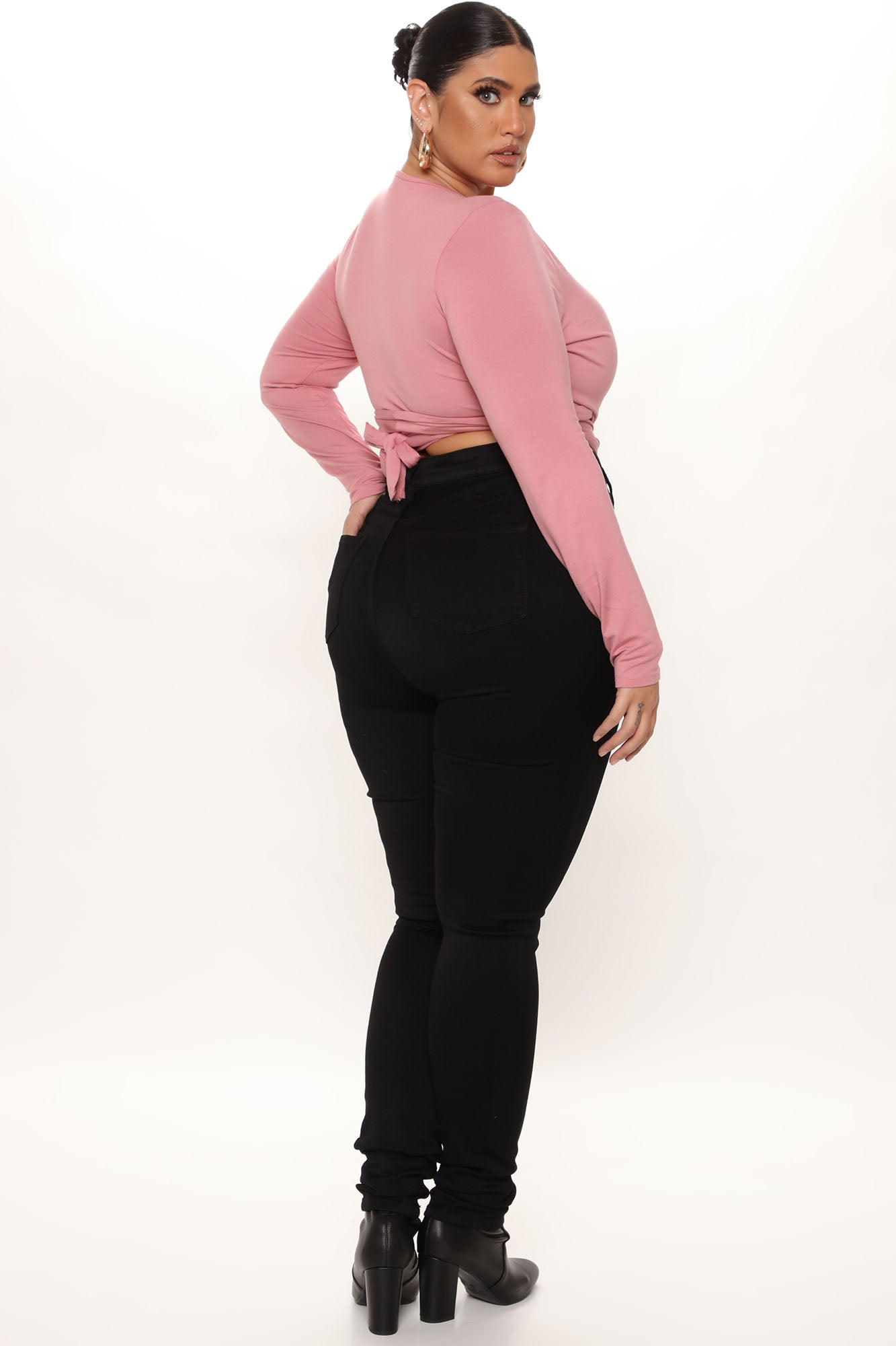 Tall Eva Super Soft Curvy Skinny Jean - Black - Image 8