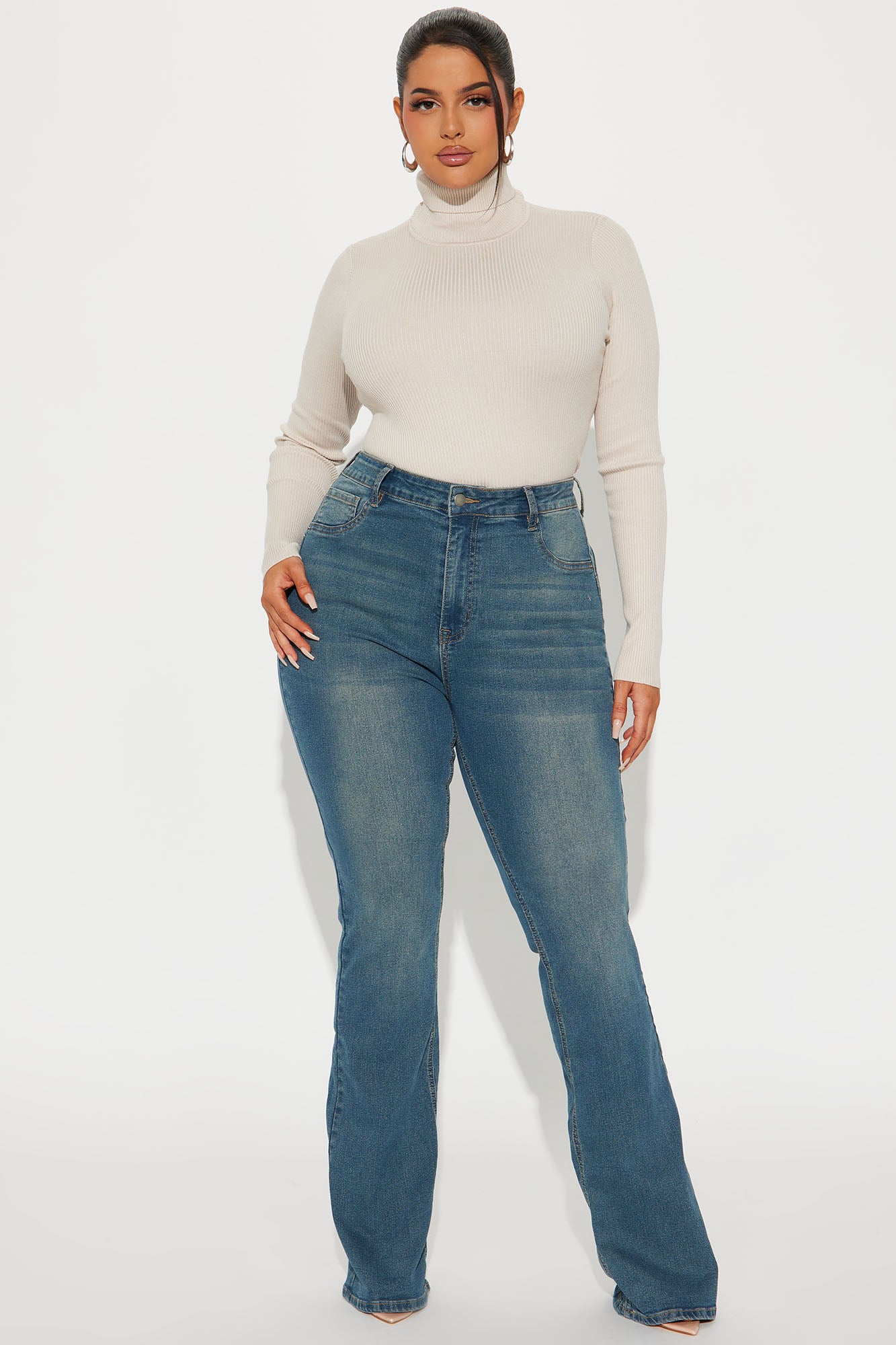 Tall Tucson Booty Lifting Stretch Bootcut Jeans - Dark Wash - Image 5