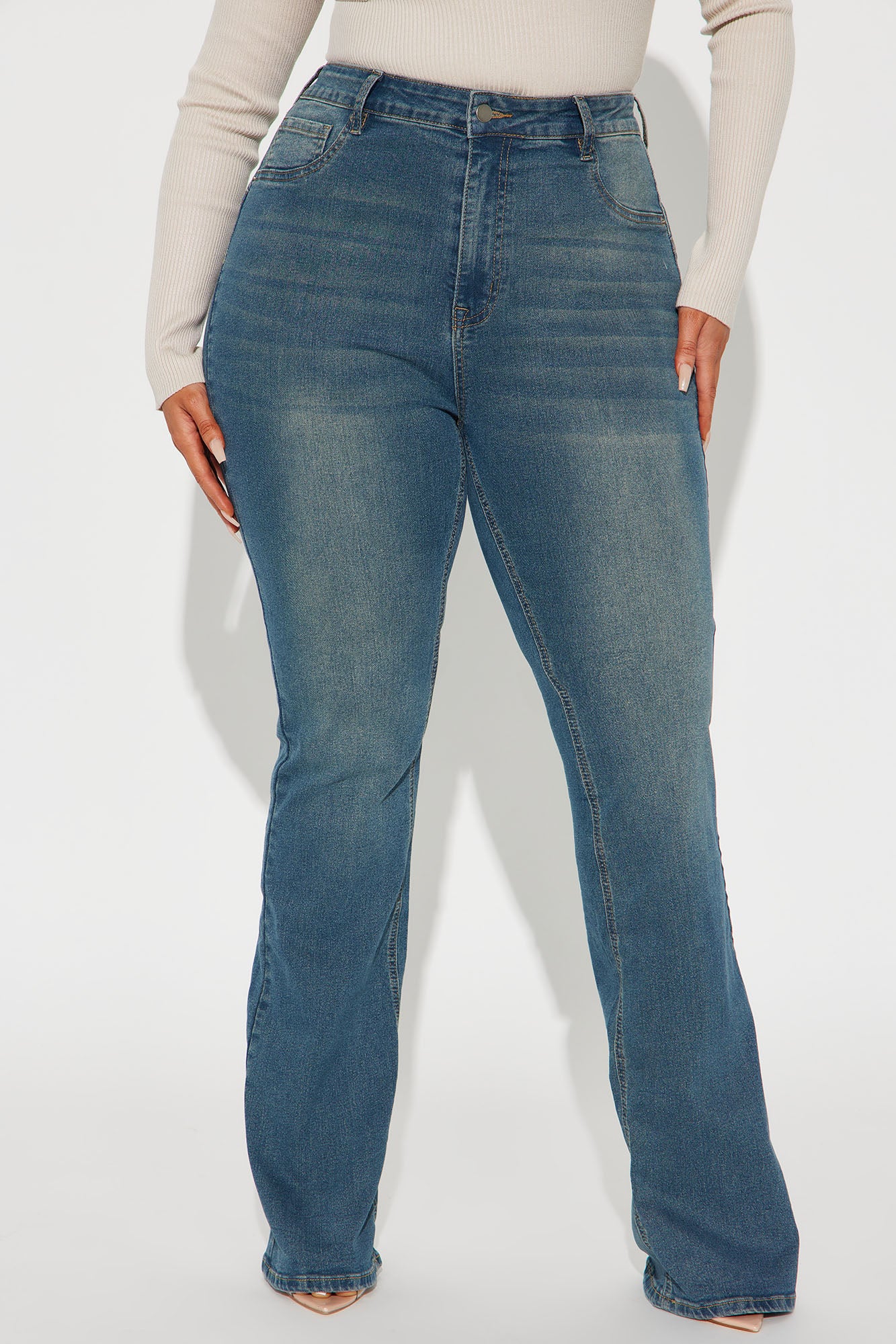 Tall Tucson Booty Lifting Stretch Bootcut Jeans - Dark Wash - Image 6