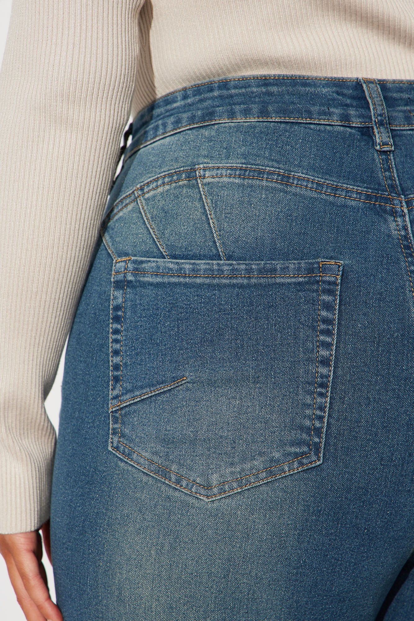 Tall Tucson Booty Lifting Stretch Bootcut Jeans - Dark Wash - Image 8