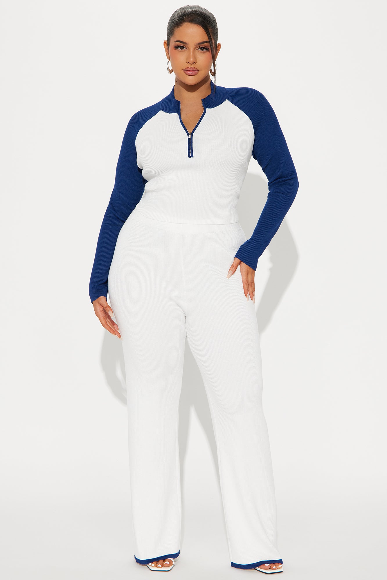 Alizha Sweater Pant Set - Ivory/combo - Image 4