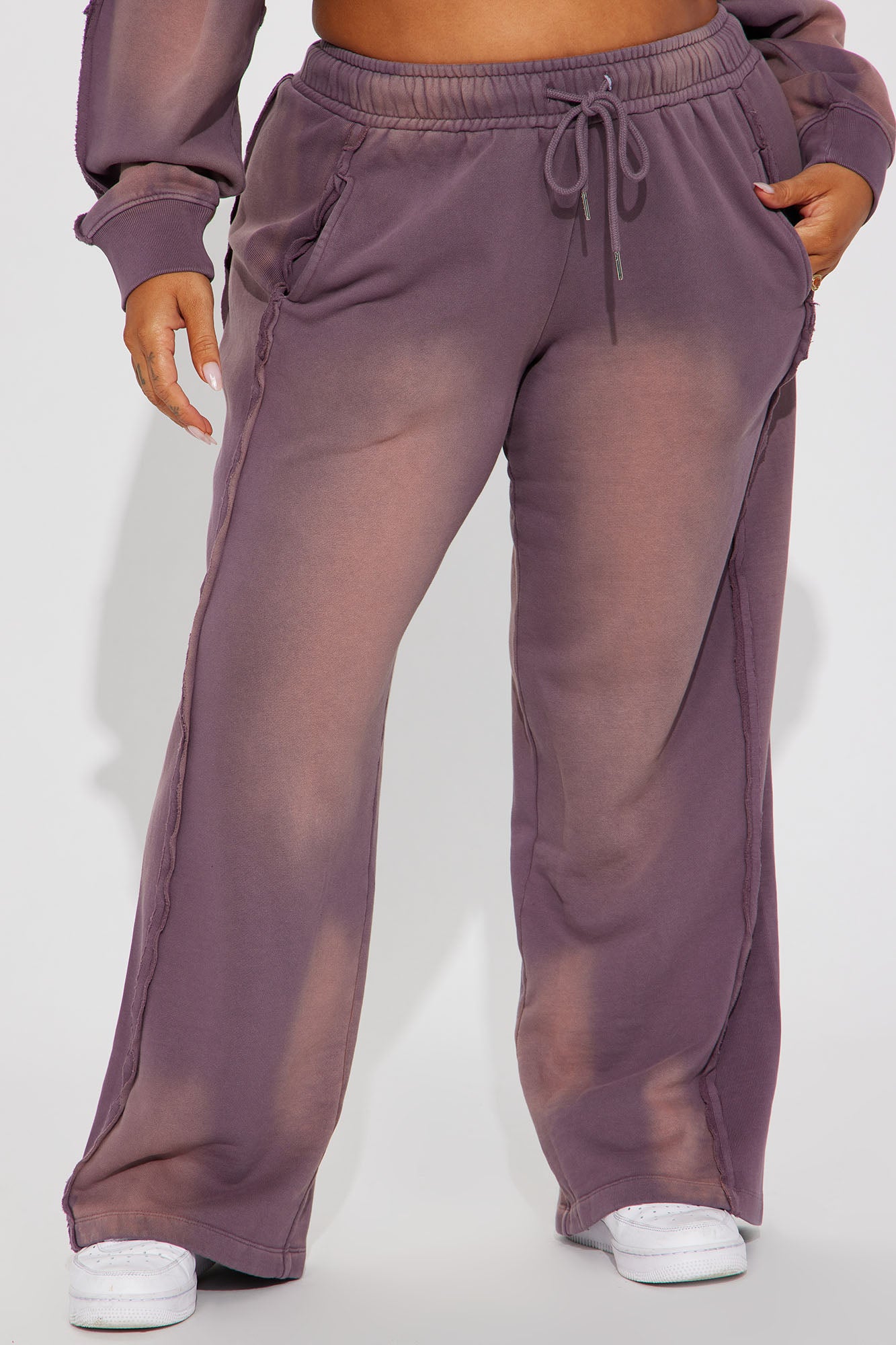 Serenity Washed Lounge Pant - Purple - Image 5