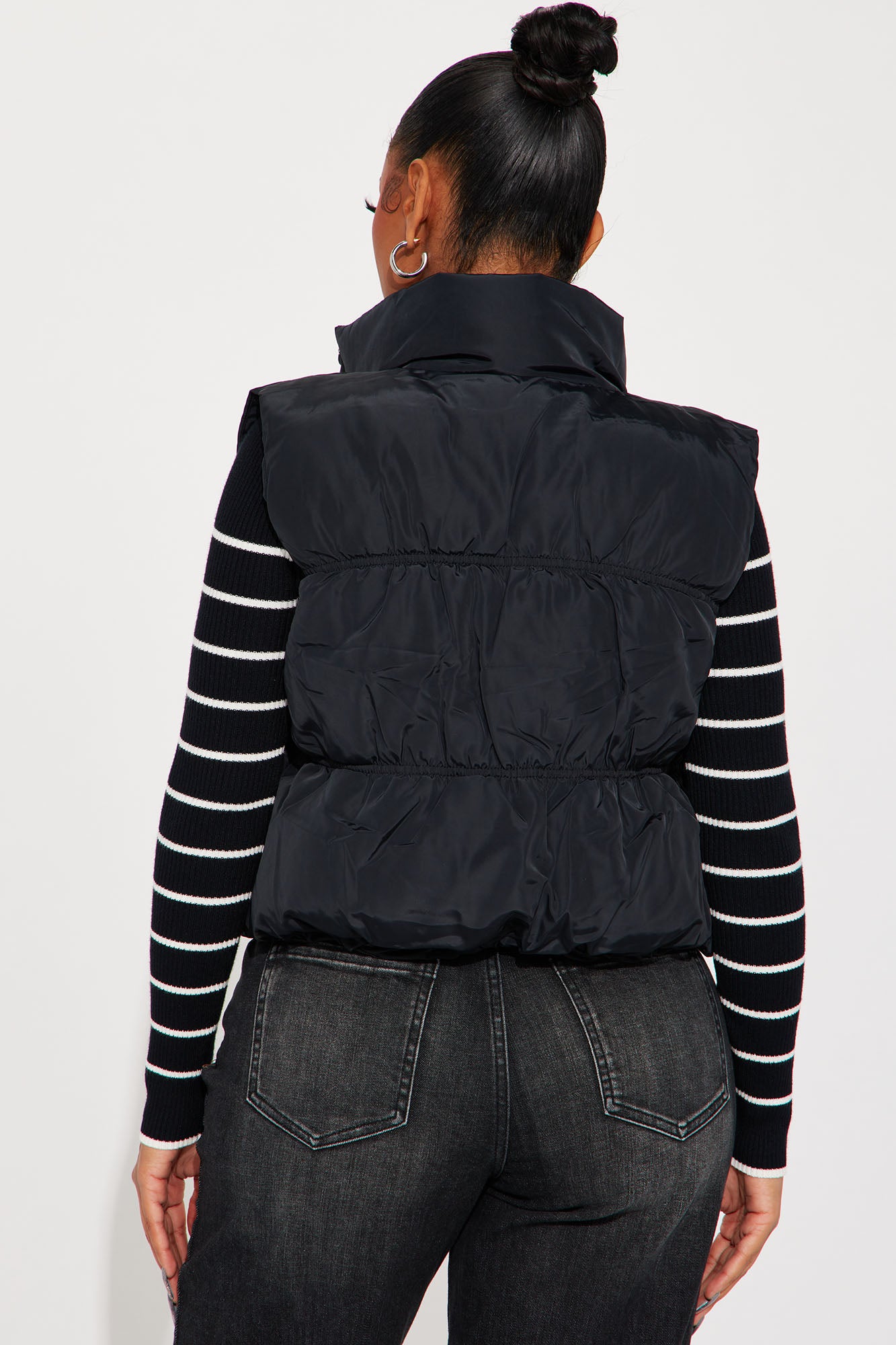 Stella Puffer Vest - Black - Image 3