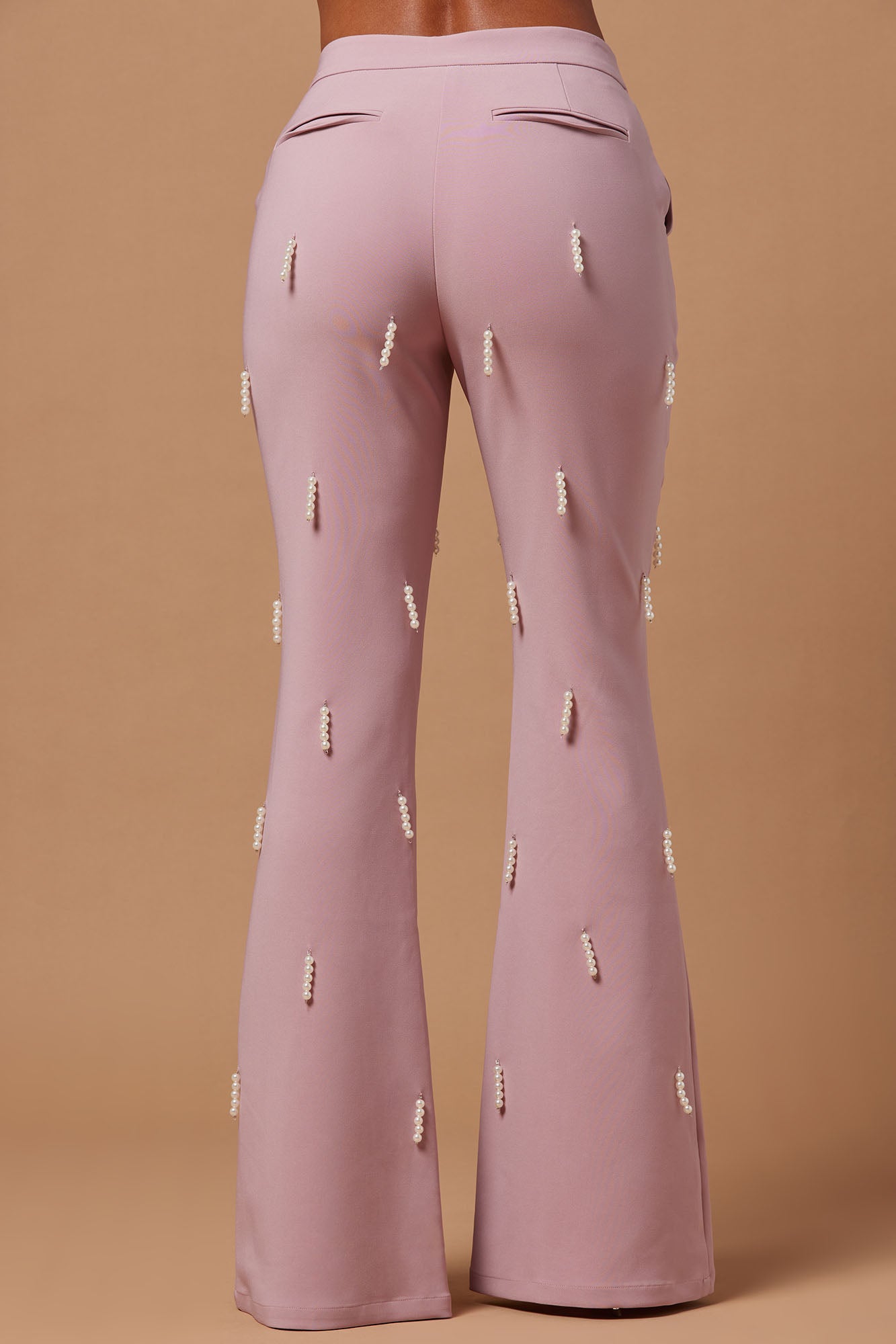 Bella Embellished Pant - Mauve - Image 3